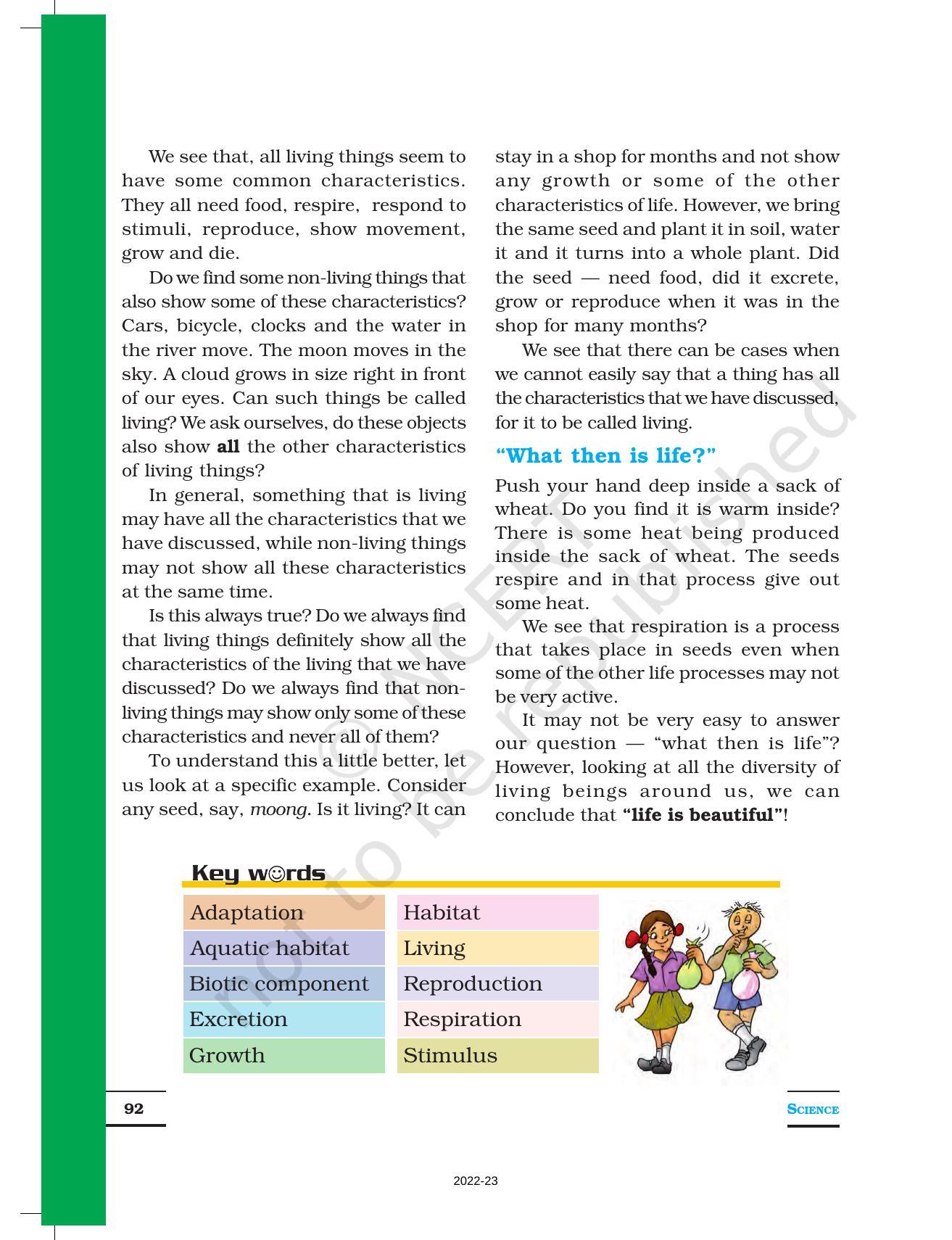 Ncert Book For Class 6 Science Chapter 9 The Living Organisms And