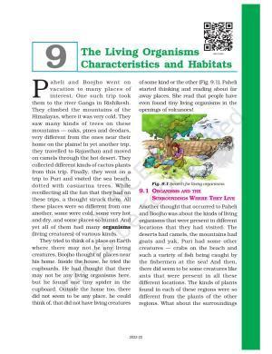 NCERT Book for Class 6 Science: Chapter 9-The Living Organisms and Their Surroundings