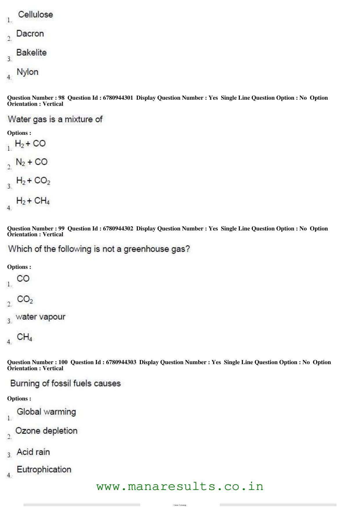 AP ECET 2017 Ceramic Technology Old Previous Question Papers - Page 32