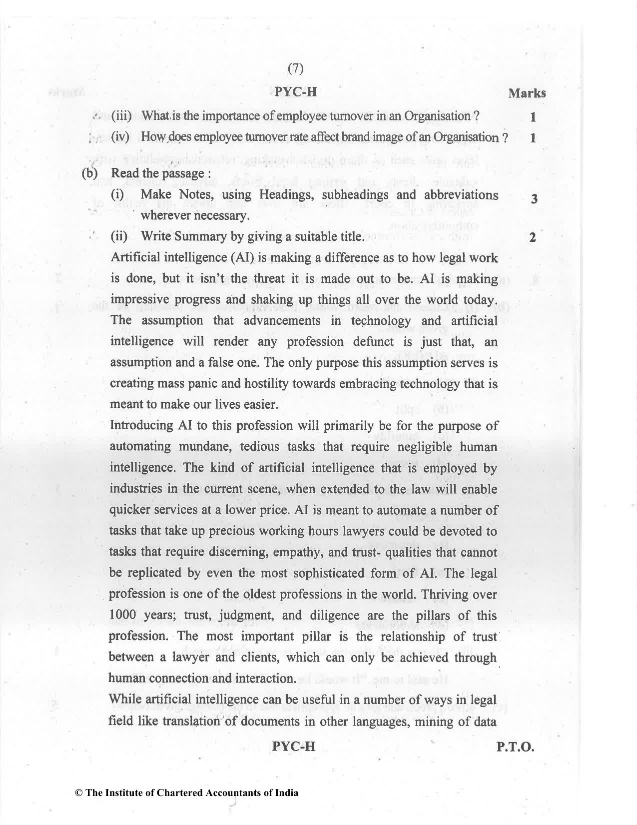 CA Foundation May 2021 Question Paper - Paper 2 (Business Laws and Business Correspondence and Reporting) - Page 7
