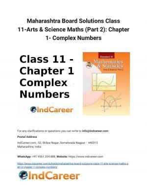 Maharashtra Board Solutions Class 11-Arts & Science Maths (Part 2): Chapter 1- Complex Numbers