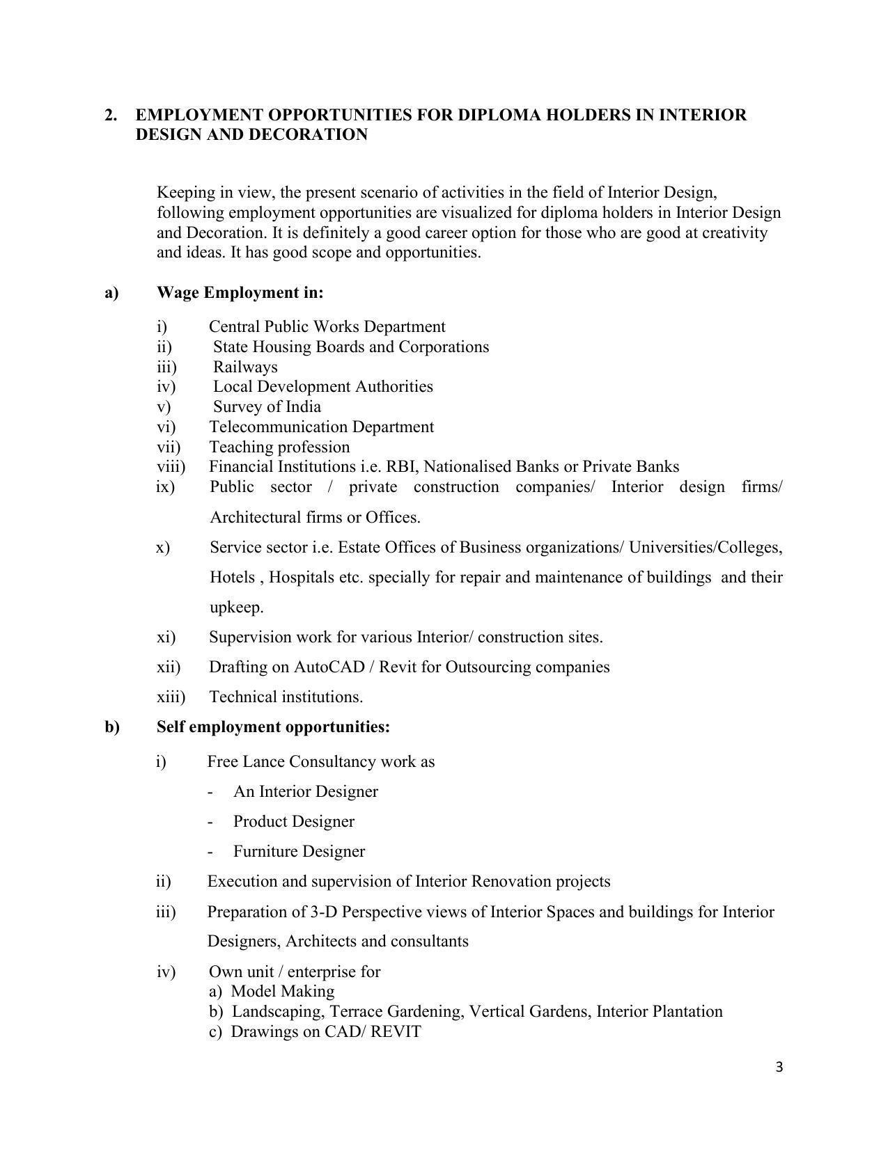 SYLLABUS FOR SEMESTER SYSTEM EFFECTIVE FROM (2021-2022) - INTERIOR DESIGN AND DECORATION - Page 7