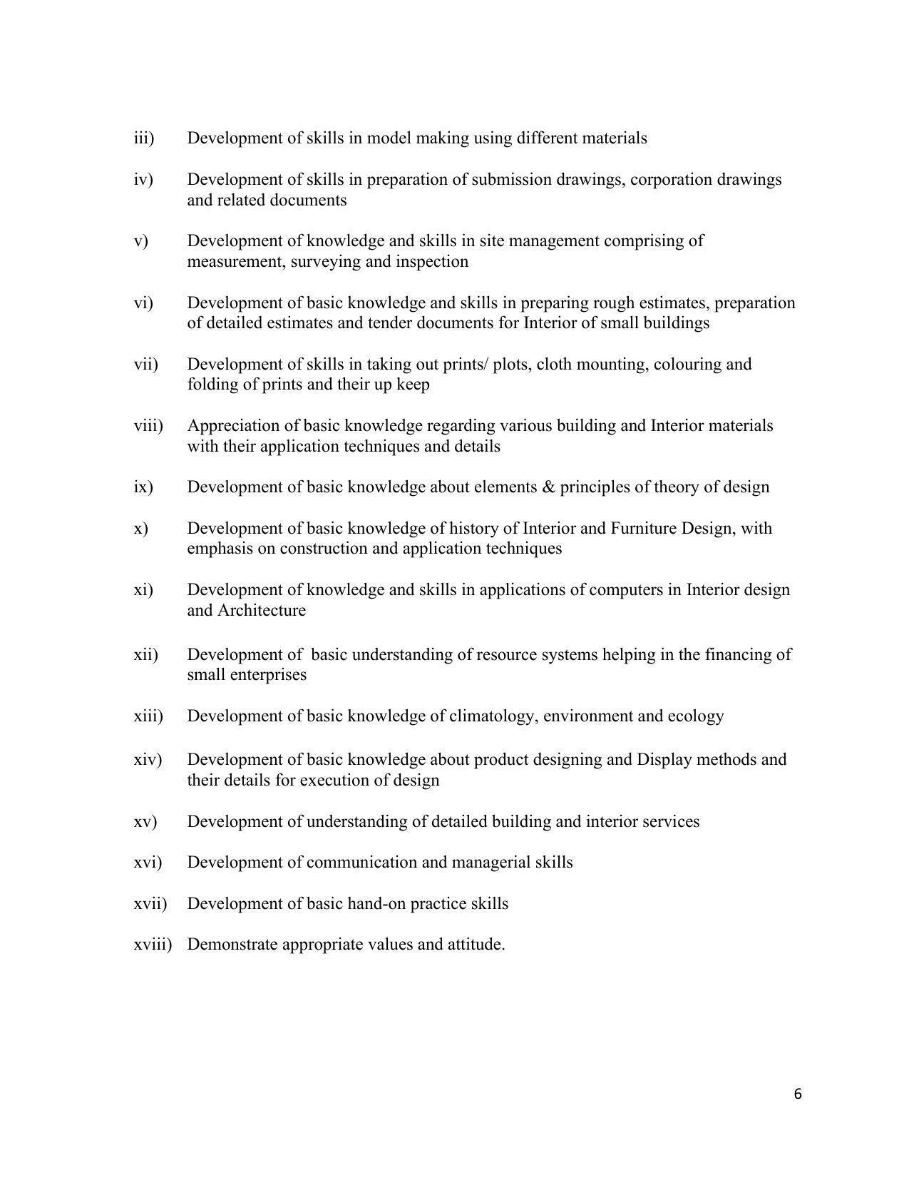 SYLLABUS FOR SEMESTER SYSTEM EFFECTIVE FROM (2021-2022) - INTERIOR DESIGN AND DECORATION - Page 10