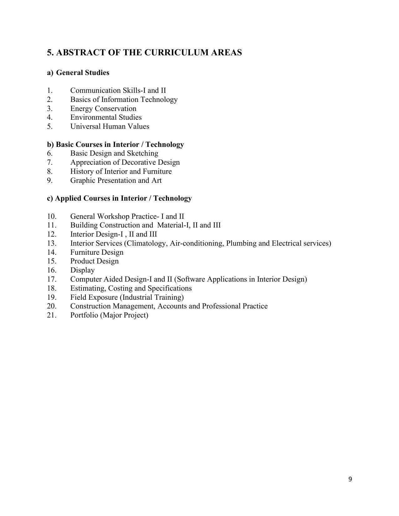 SYLLABUS FOR SEMESTER SYSTEM EFFECTIVE FROM (2021-2022) - INTERIOR DESIGN AND DECORATION - Page 13