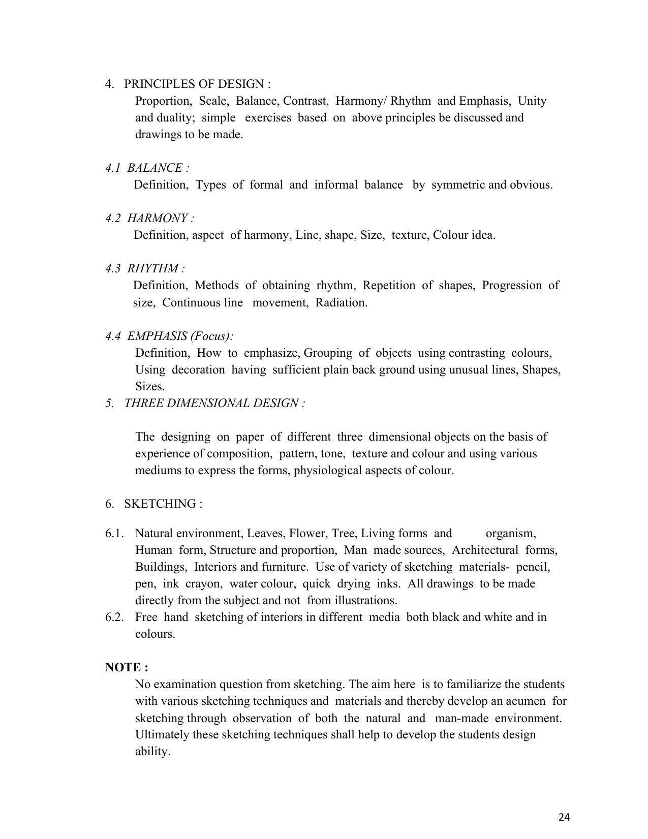 SYLLABUS FOR SEMESTER SYSTEM EFFECTIVE FROM (2021-2022) - INTERIOR DESIGN AND DECORATION - Page 28