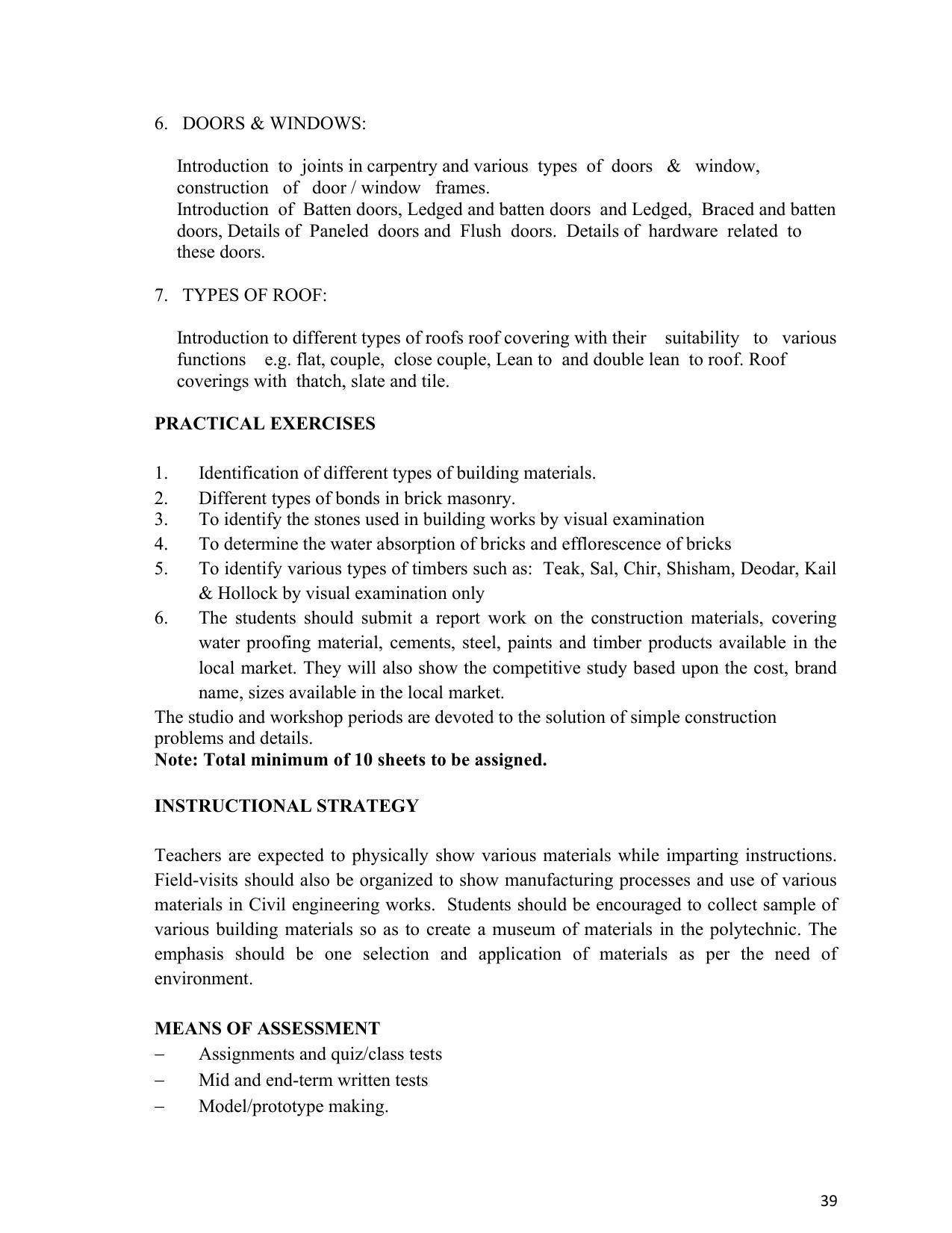SYLLABUS FOR SEMESTER SYSTEM EFFECTIVE FROM (2021-2022) - INTERIOR DESIGN AND DECORATION - Page 43