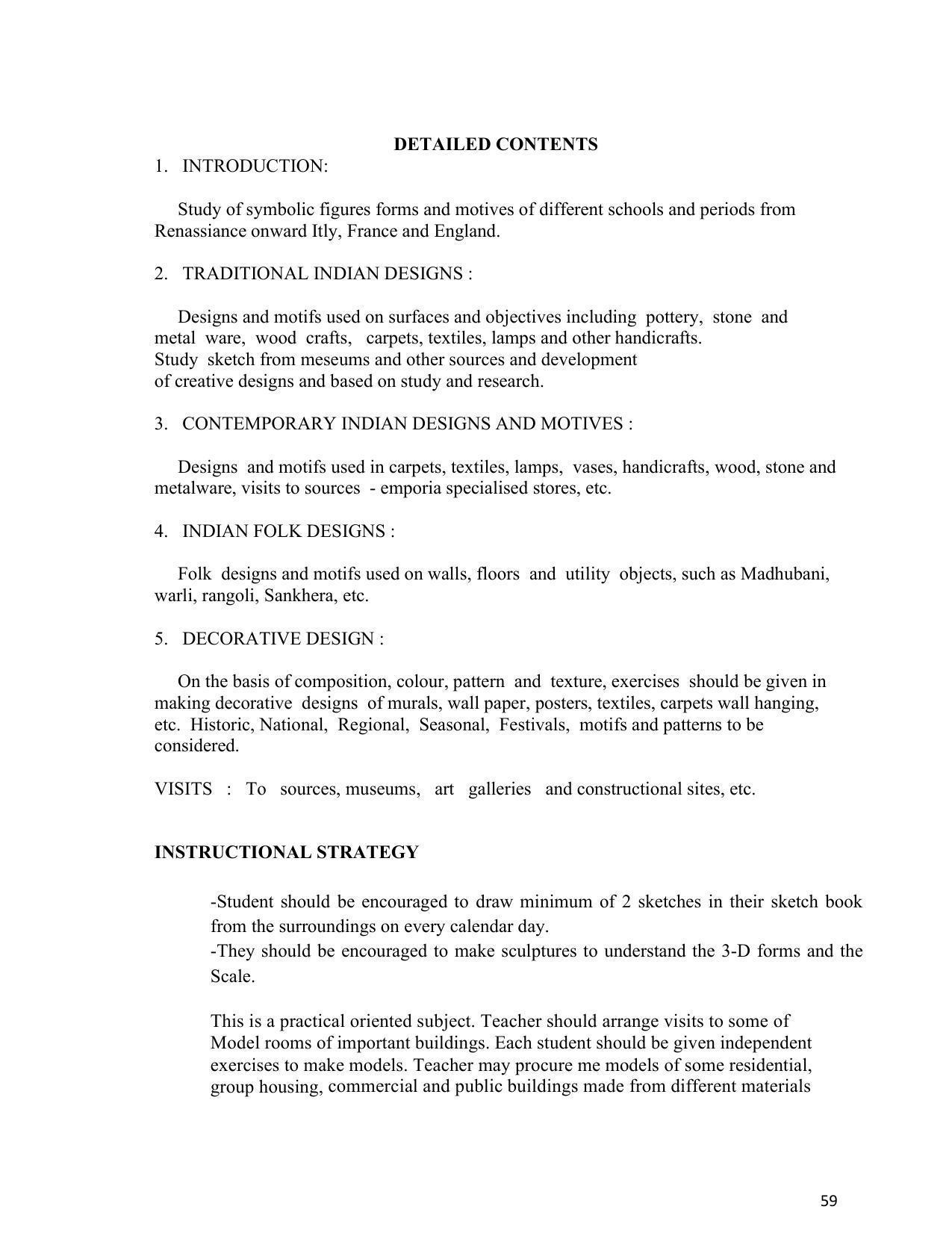 SYLLABUS FOR SEMESTER SYSTEM EFFECTIVE FROM (2021-2022) - INTERIOR DESIGN AND DECORATION - Page 63