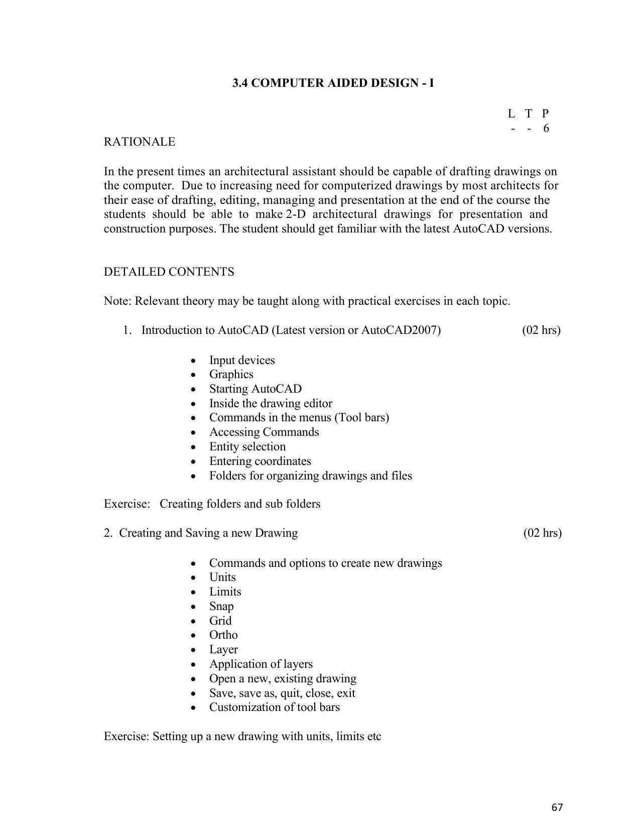 SYLLABUS FOR SEMESTER SYSTEM EFFECTIVE FROM (2021-2022) - INTERIOR DESIGN AND DECORATION - Page 71