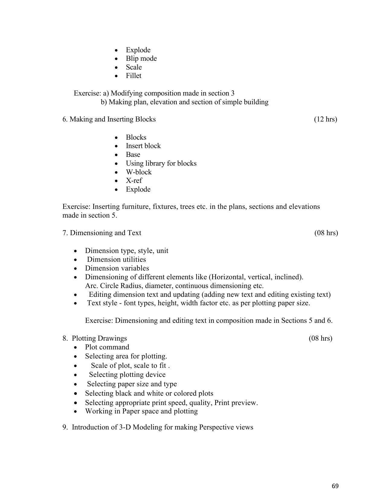 SYLLABUS FOR SEMESTER SYSTEM EFFECTIVE FROM (2021-2022) - INTERIOR DESIGN AND DECORATION - Page 73