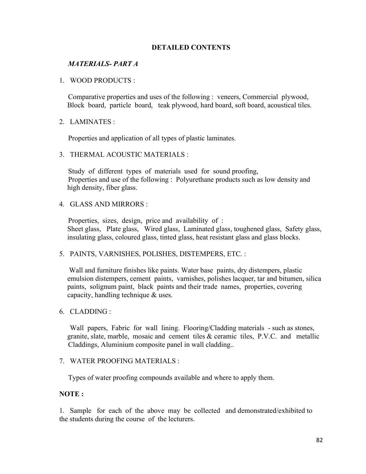 SYLLABUS FOR SEMESTER SYSTEM EFFECTIVE FROM (2021-2022) - INTERIOR DESIGN AND DECORATION - Page 86