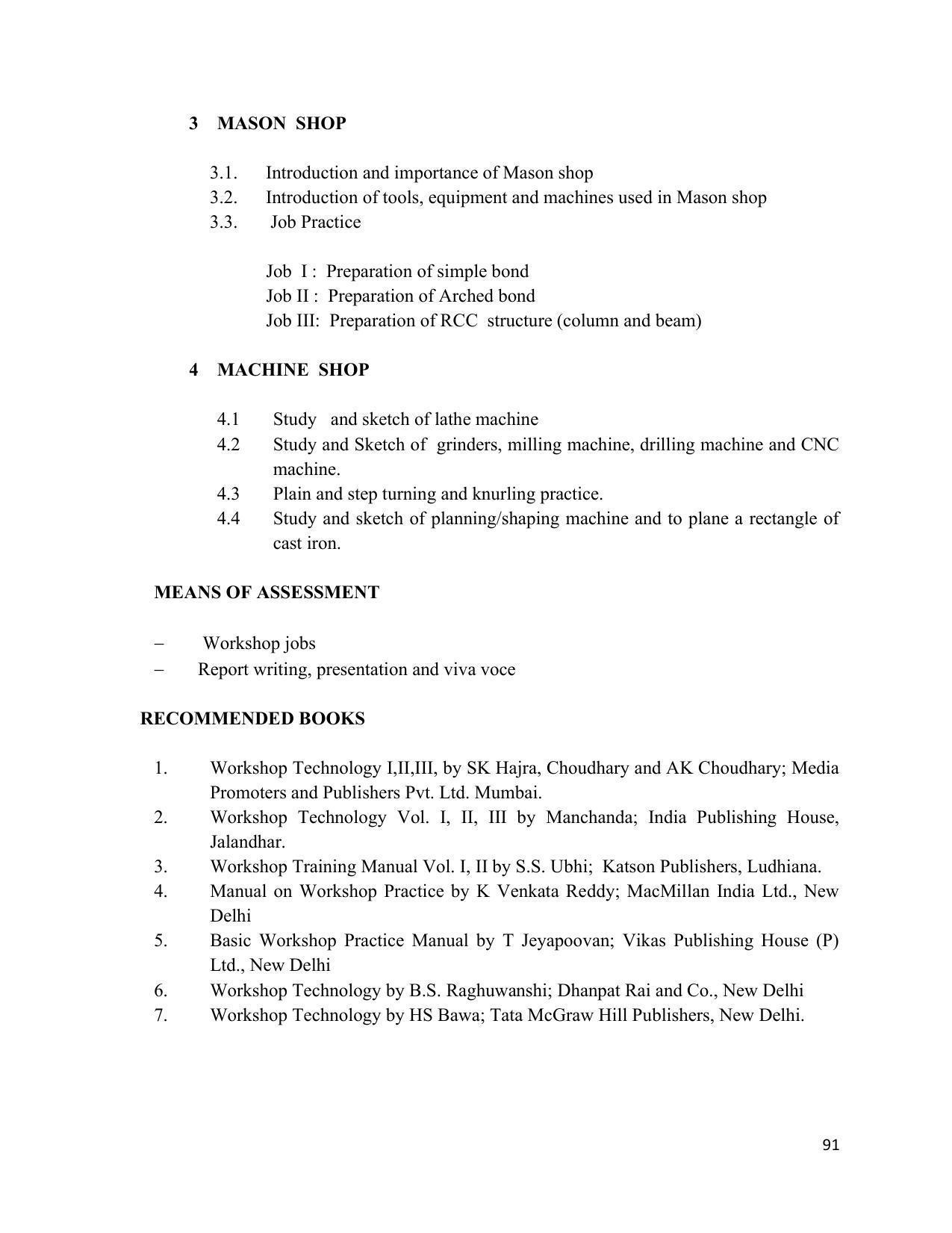 SYLLABUS FOR SEMESTER SYSTEM EFFECTIVE FROM (2021-2022) - INTERIOR DESIGN AND DECORATION - Page 95