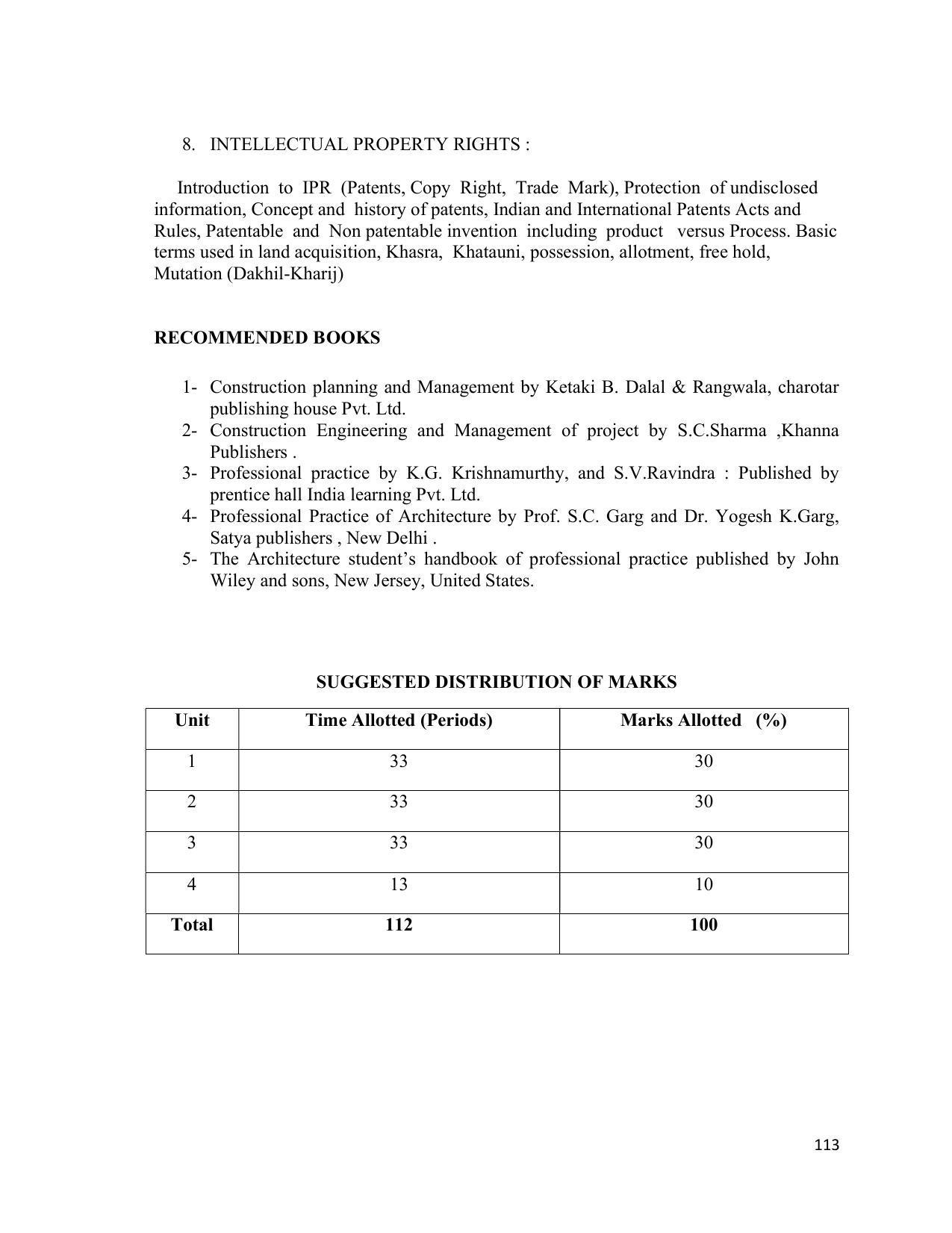 SYLLABUS FOR SEMESTER SYSTEM EFFECTIVE FROM (2021-2022) - INTERIOR DESIGN AND DECORATION - Page 117