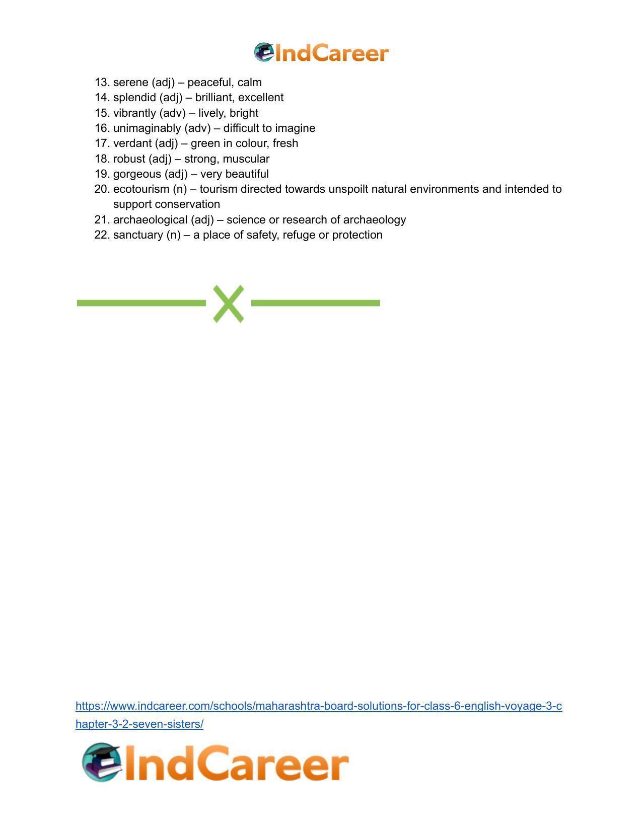 Maharashtra Board Solutions for Class 6- English (Voyage 3): Chapter 3.2- Seven Sisters - Page 14