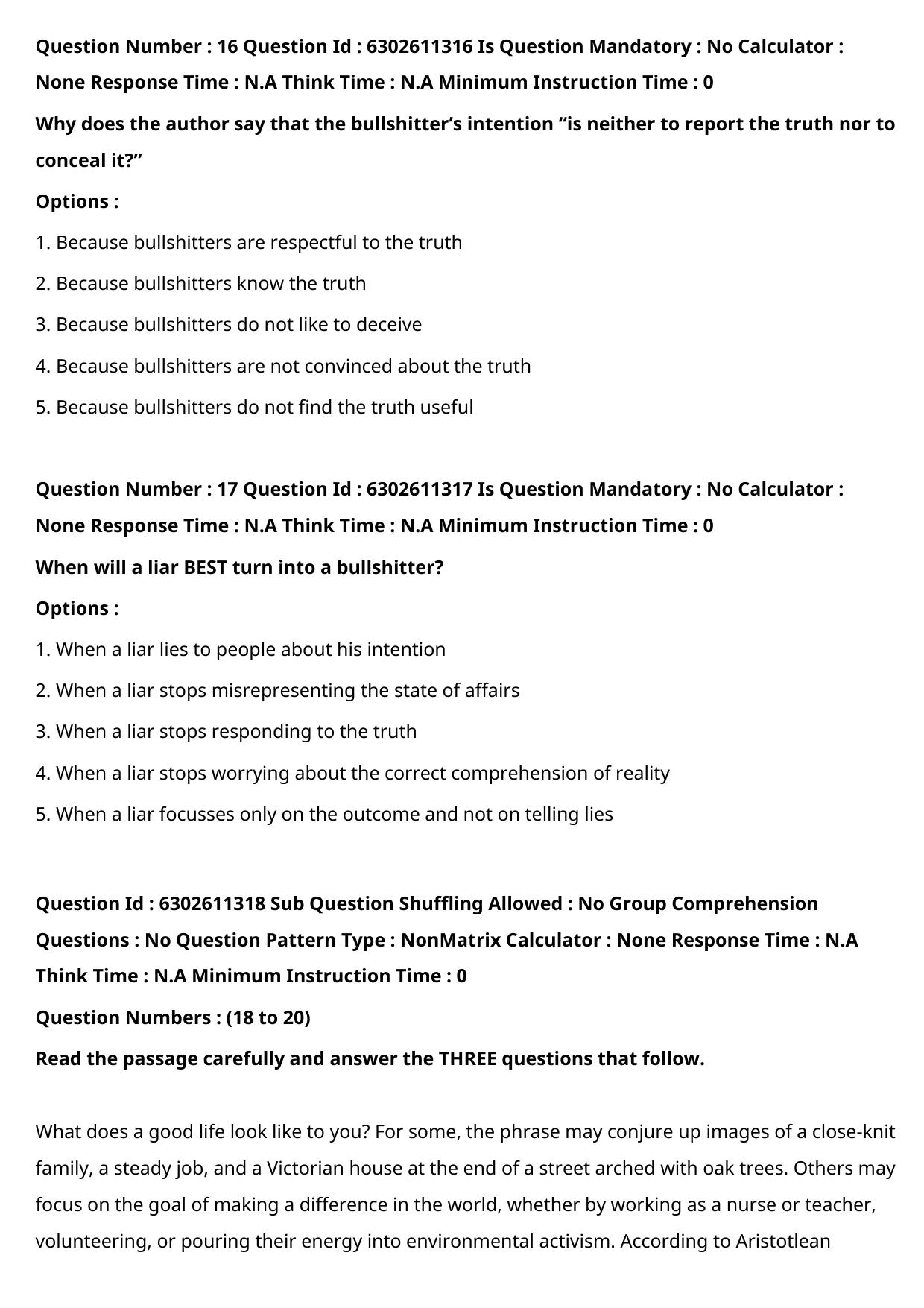 XAT 2022 Question Paper - Page 11