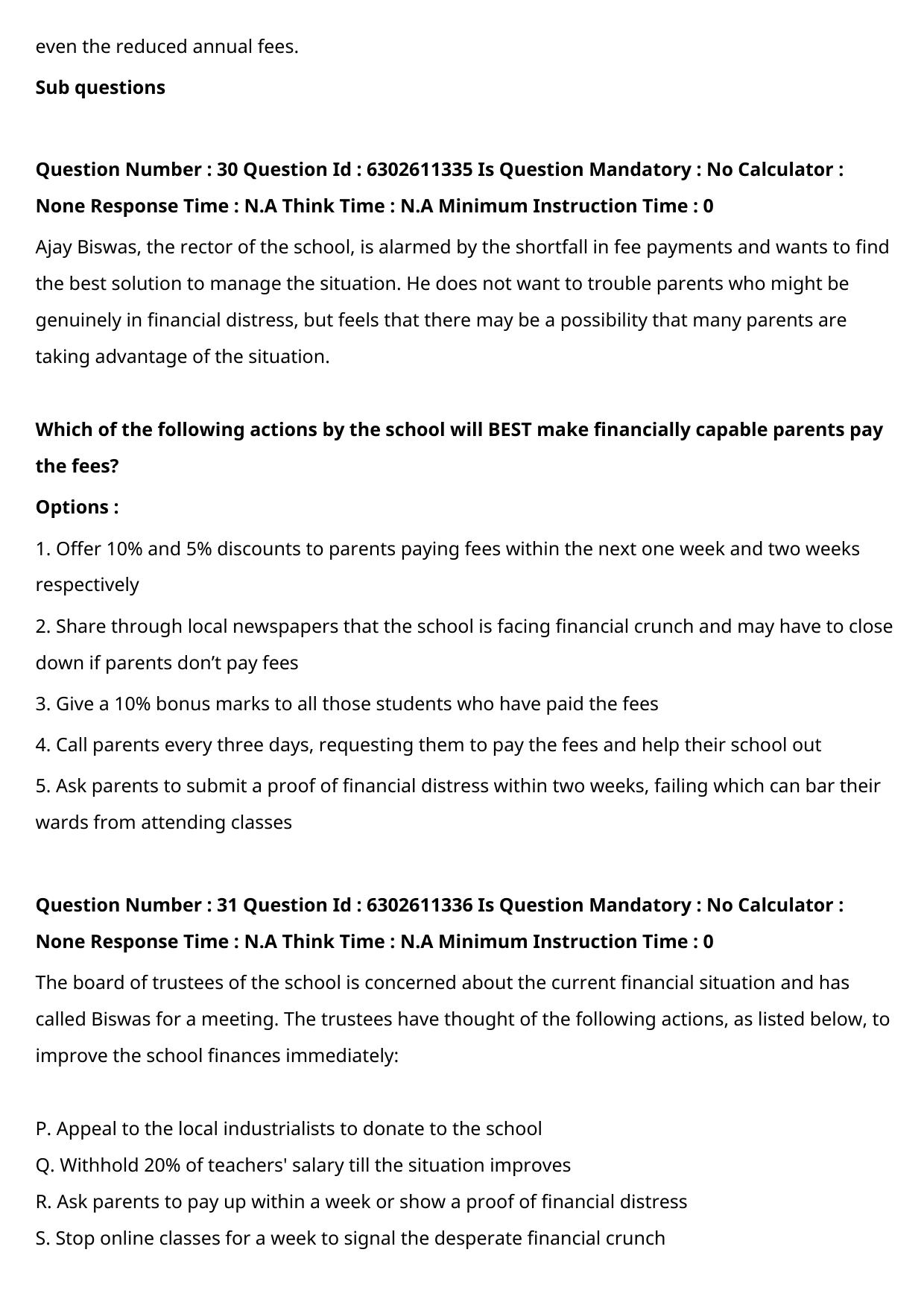 XAT 2022 Question Paper - Page 21
