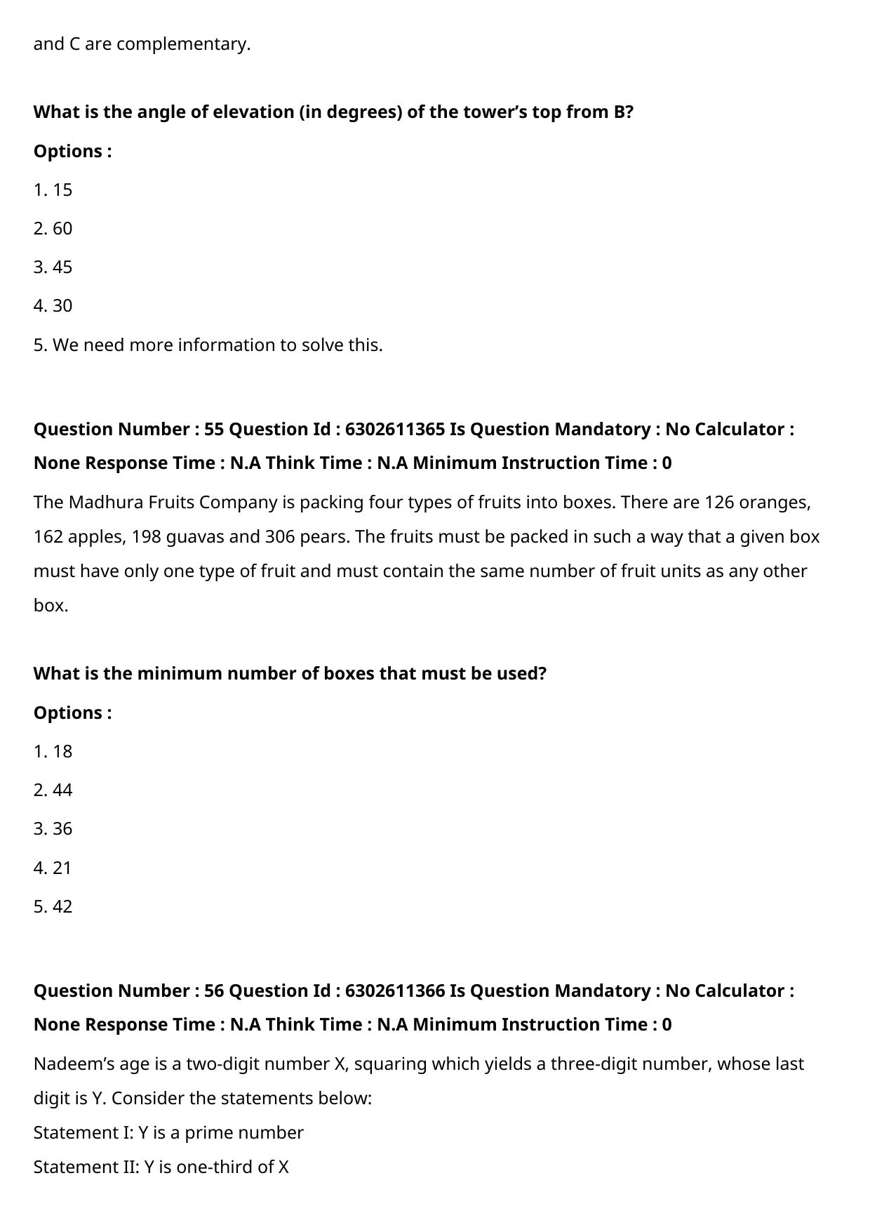 XAT 2022 Question Paper - Page 38