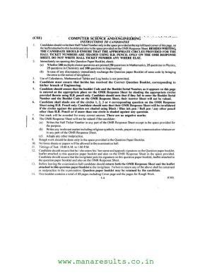 AP ECET 2016 Computer Science and Engineering Old Previous Question Papers