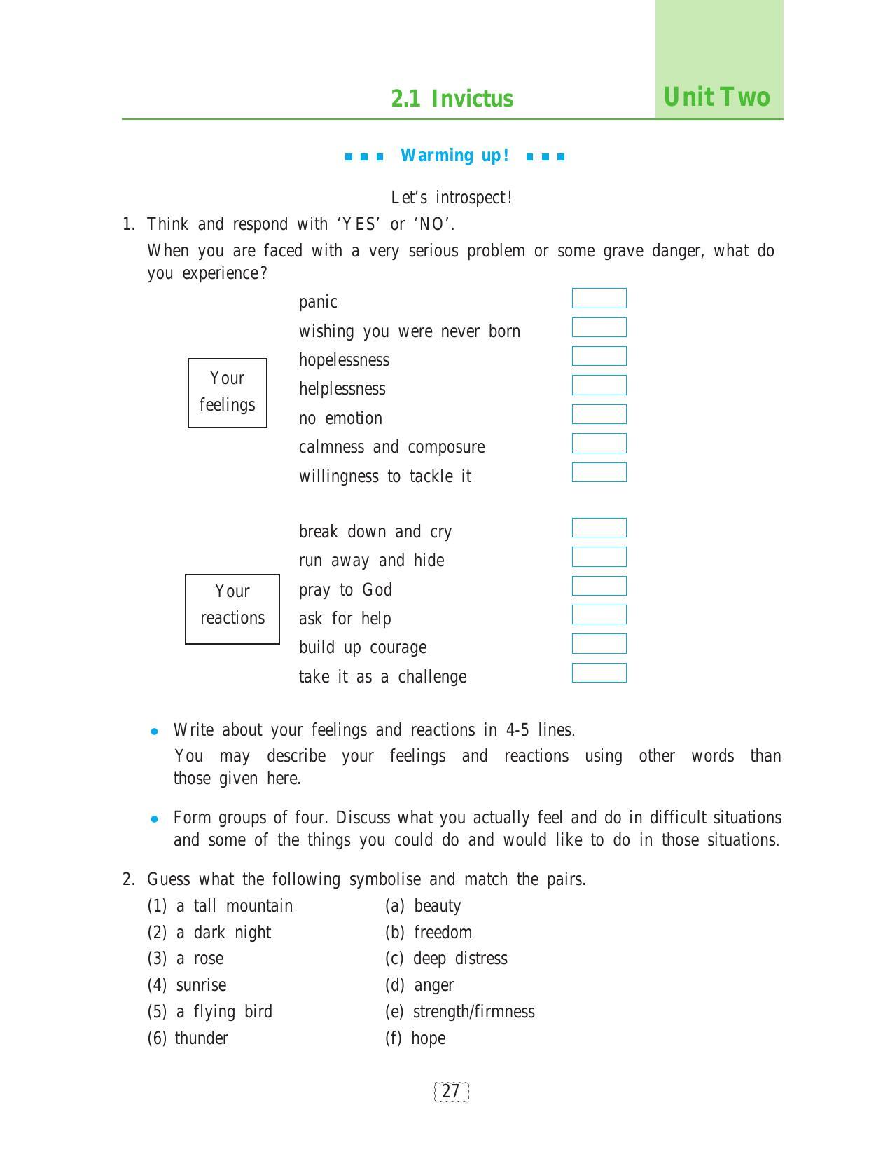 Maharashtra Board Class 9 English Textbook - Page 37