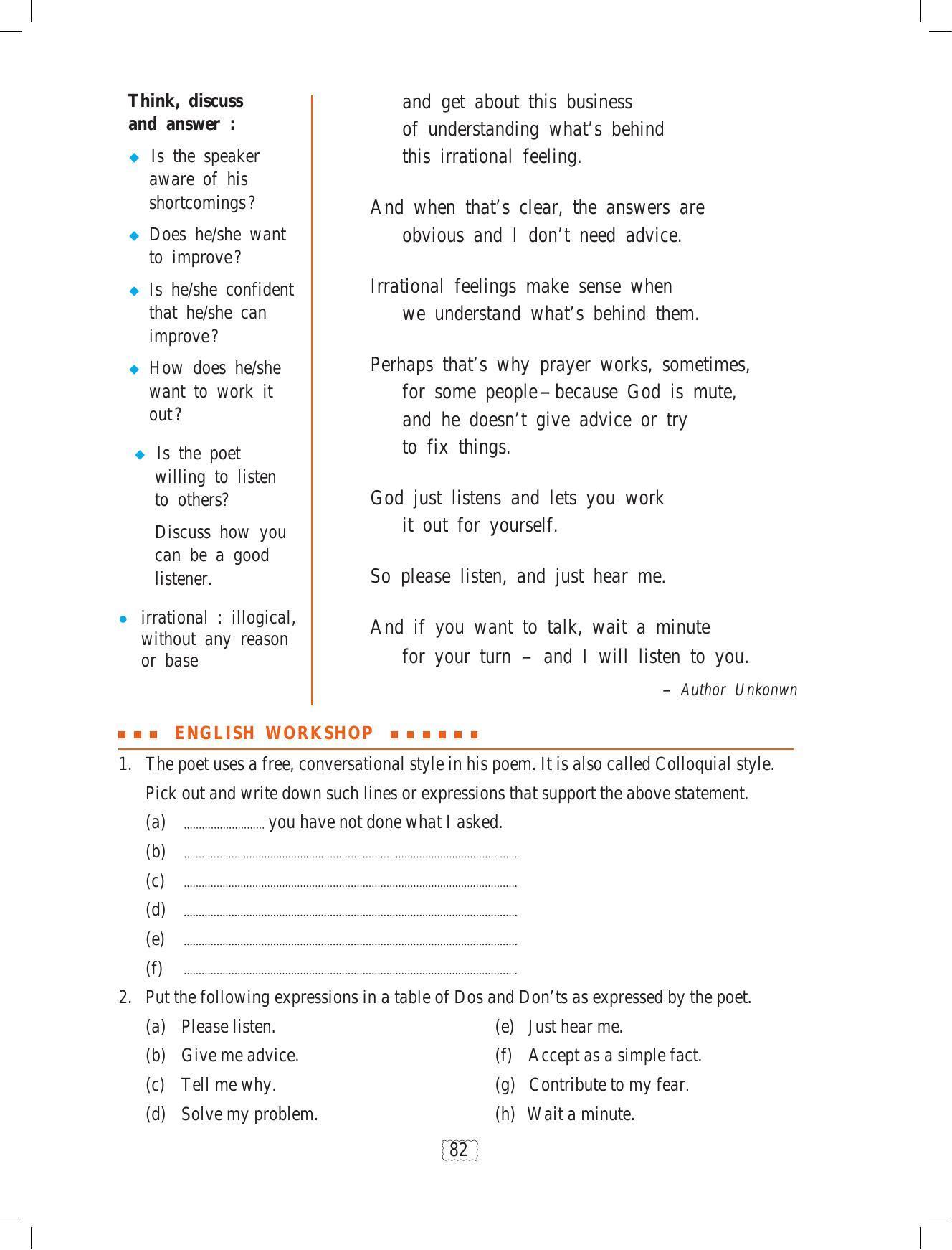 Maharashtra Board Class 9 English Textbook - Page 92