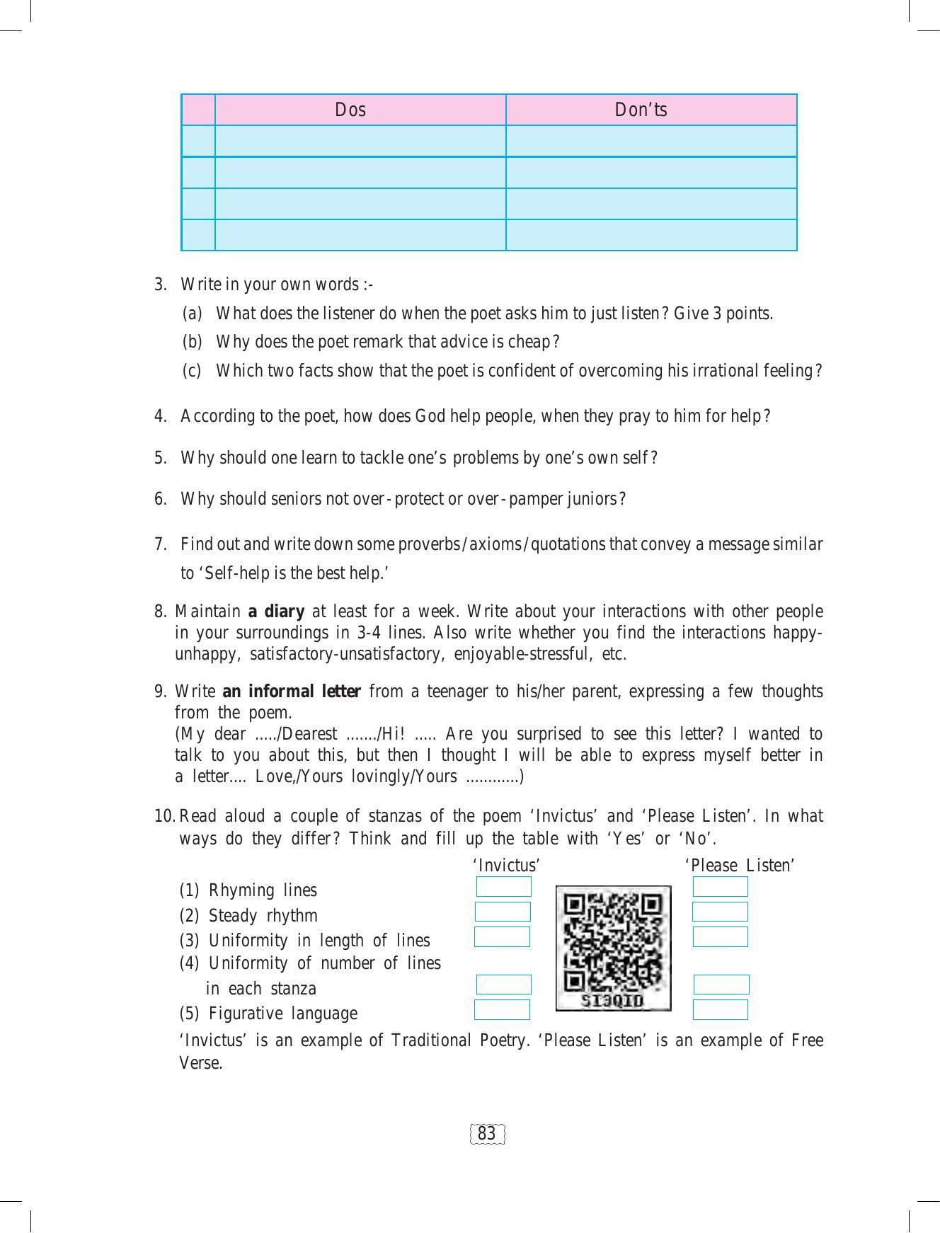 Maharashtra Board Class 9 English Textbook - Page 93