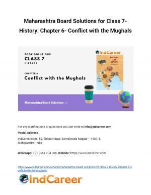 Maharashtra Board Solutions for Class 7- History: Chapter 6- Conflict with the Mughals