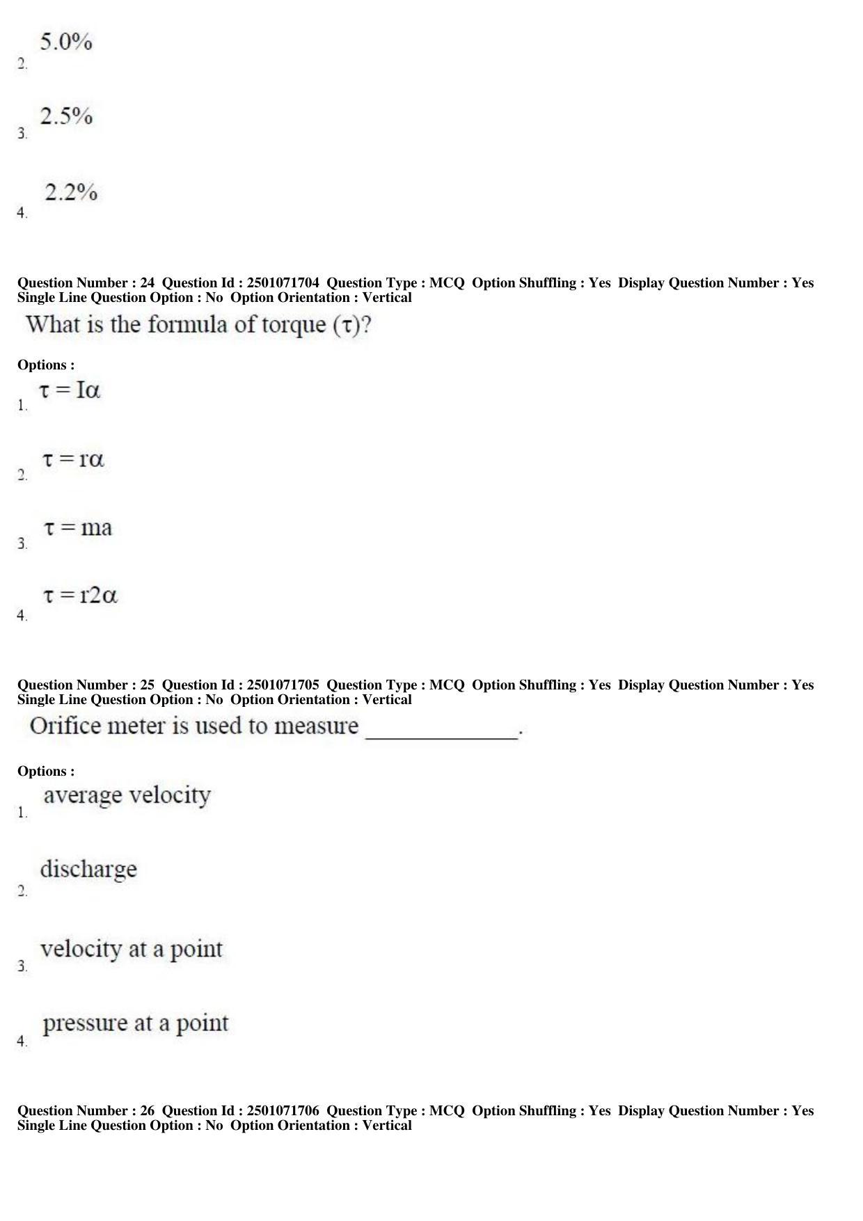 TS PGECET 2019: Instrumentation Engineering Question Papers - Page 11