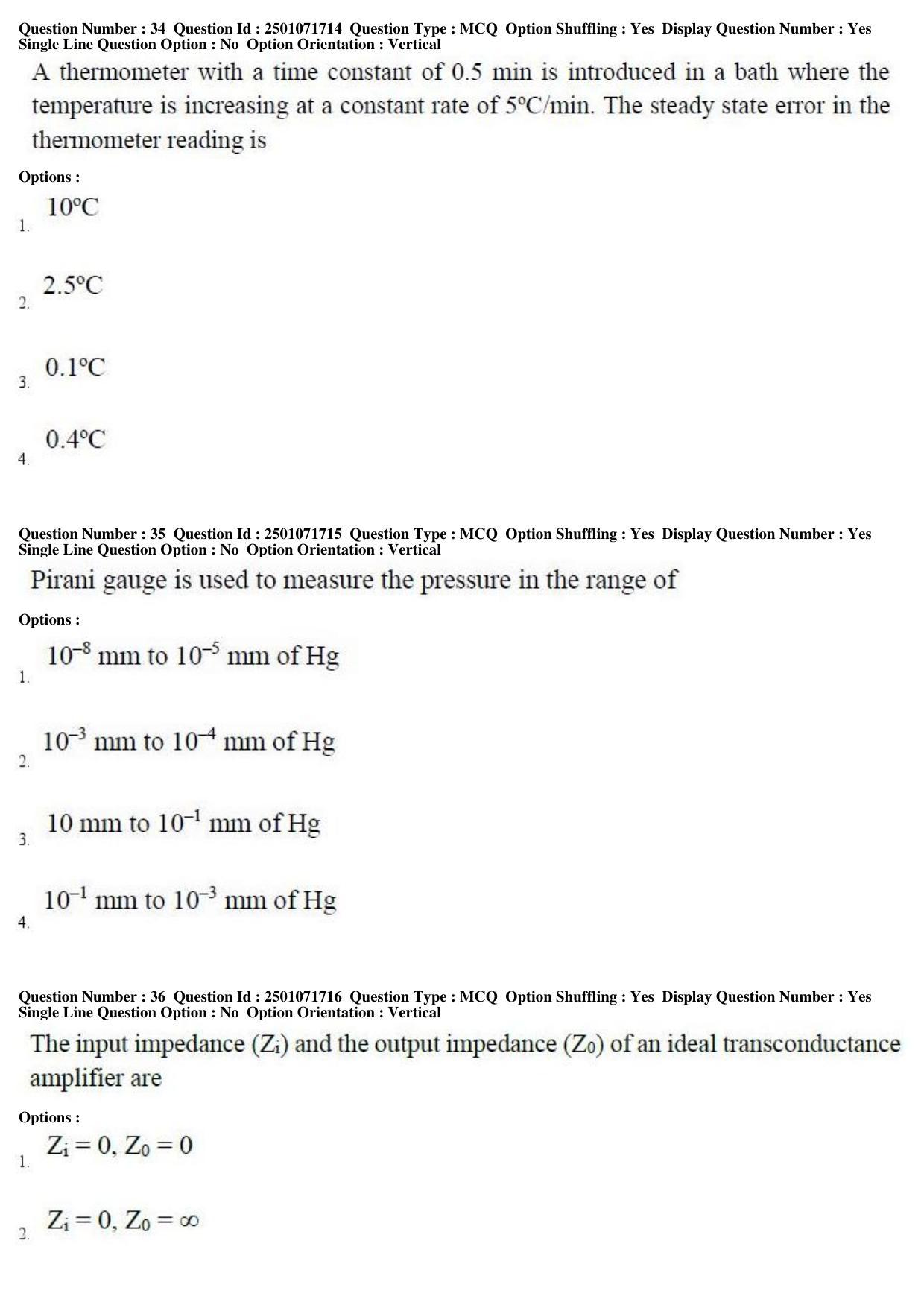 TS PGECET 2019: Instrumentation Engineering Question Papers - Page 15
