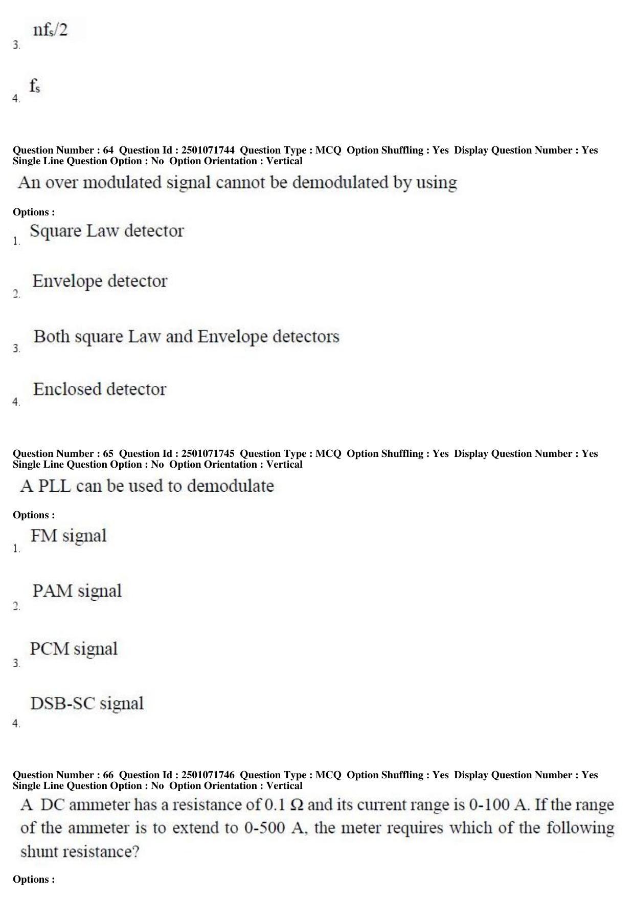 TS PGECET 2019: Instrumentation Engineering Question Papers - Page 27