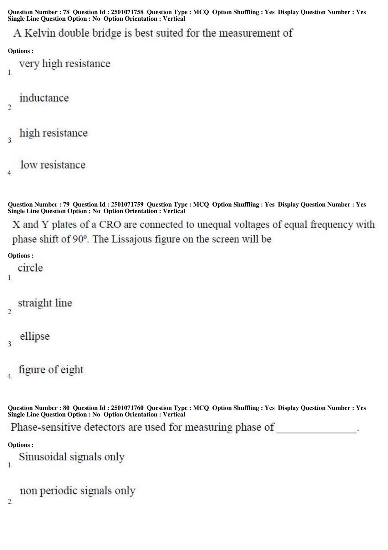 TS PGECET 2019: Instrumentation Engineering Question Papers - Page 33
