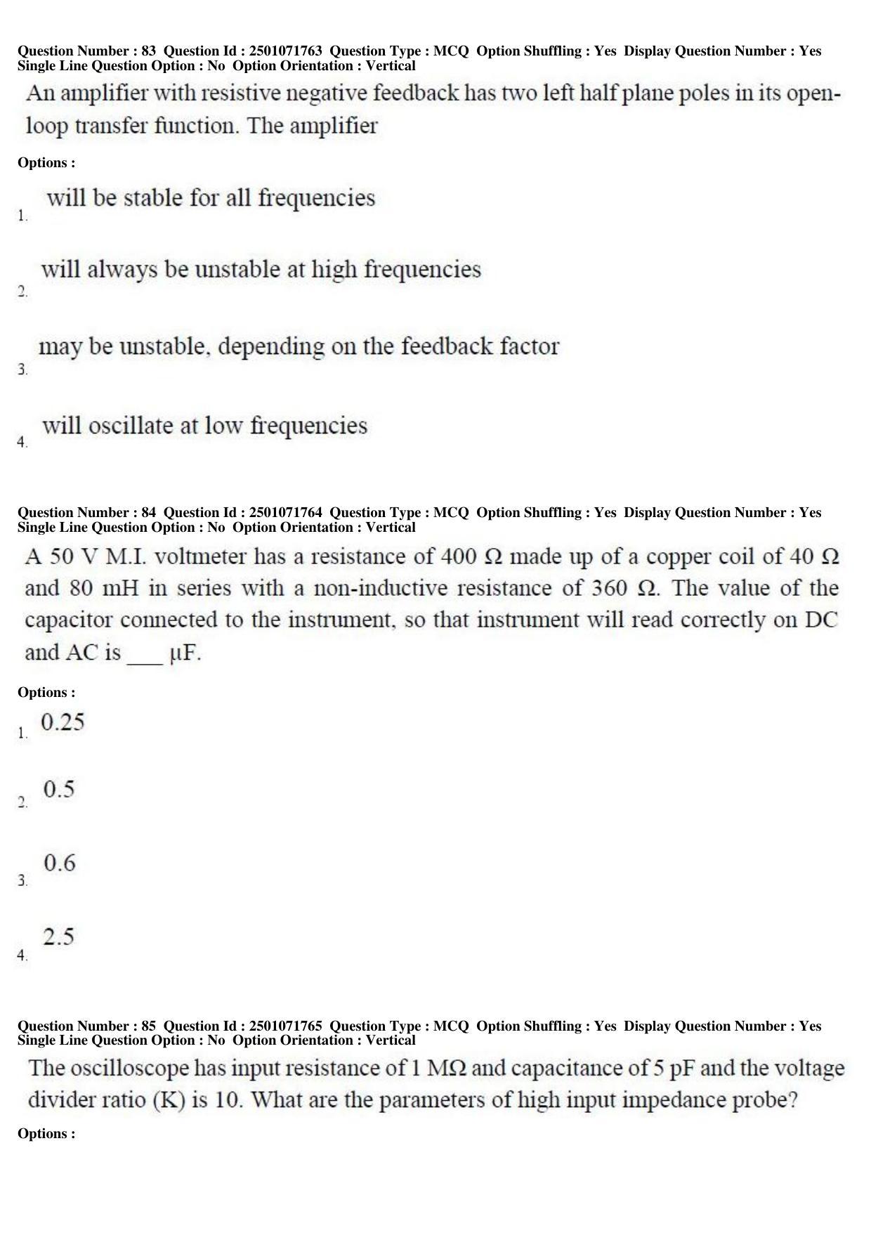 TS PGECET 2019: Instrumentation Engineering Question Papers - Page 35