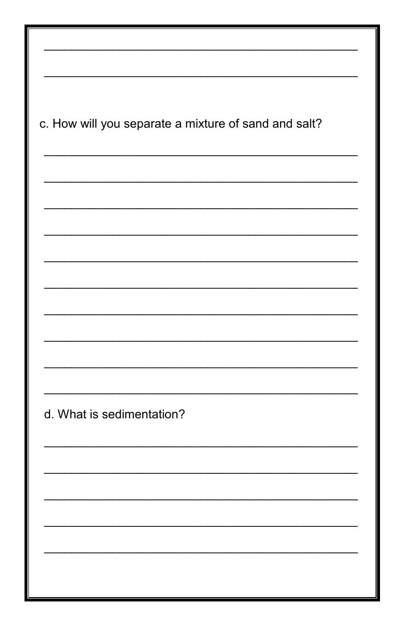 CBSE Worksheets for Class 6 Science Separation of Substances Assignment 70 - Page 2
