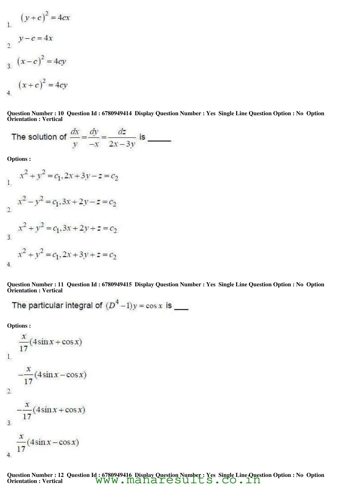 AP ECET 2017 BSc Mathematics Old Previous Question Papers - Page 4