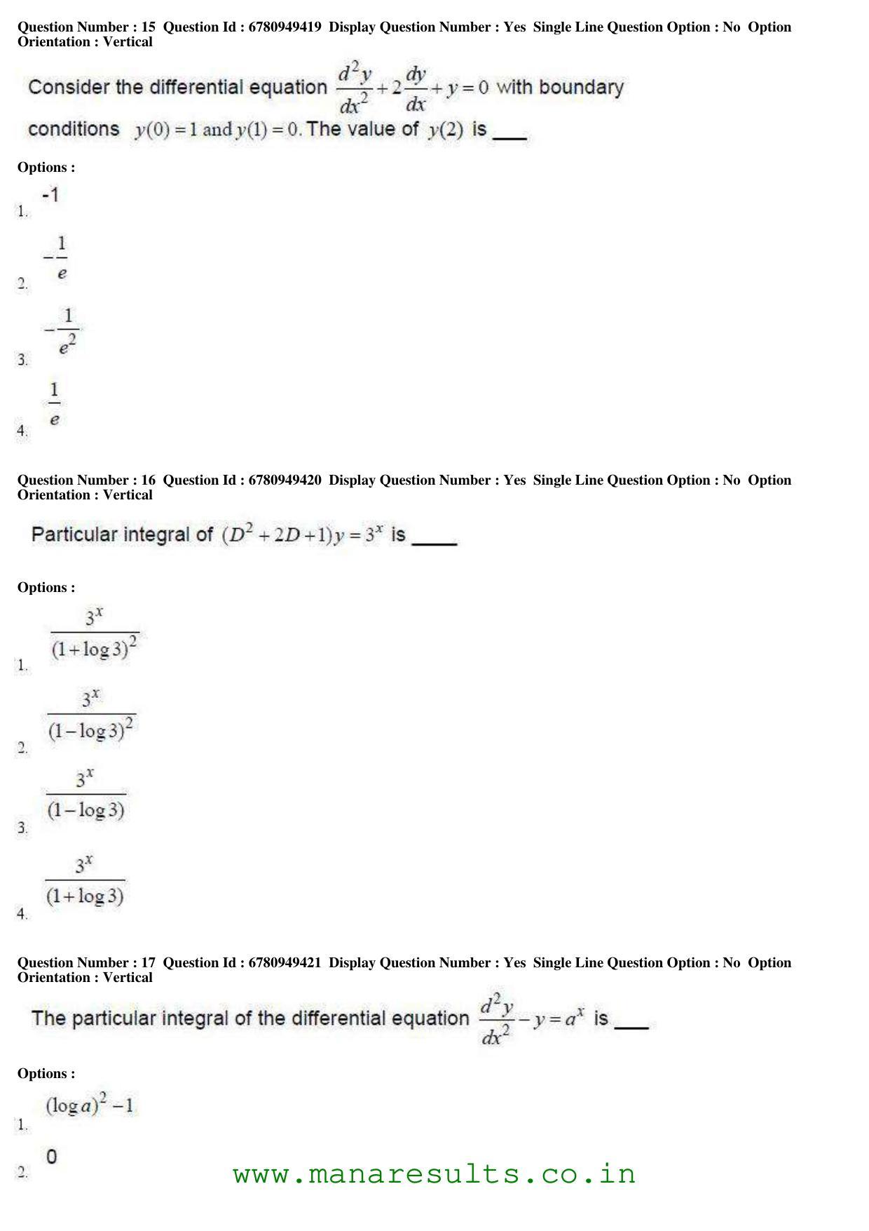 AP ECET 2017 BSc Mathematics Old Previous Question Papers - Page 6