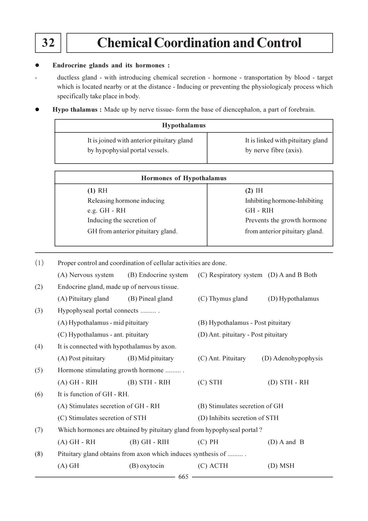 GSEB HSC Biology Question Paper (English Medium)- Chapter 32 - Page 1
