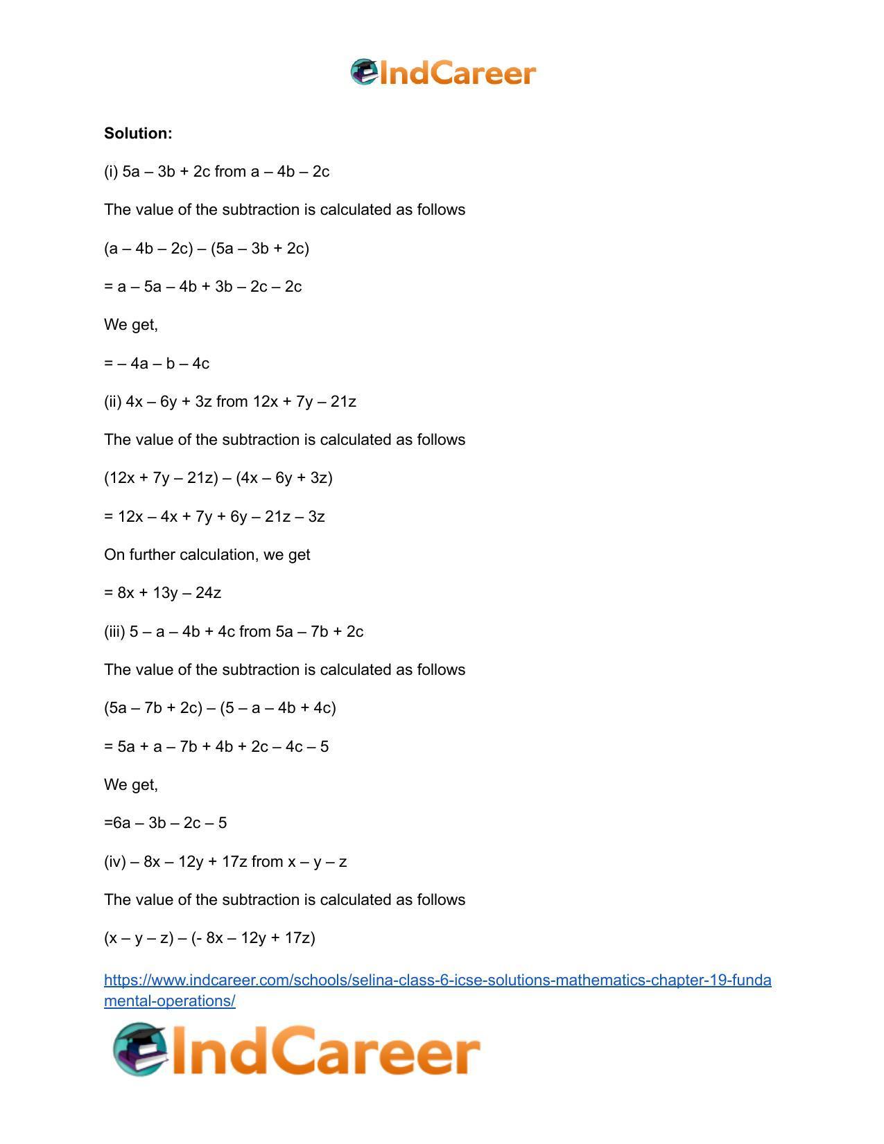 Selina Class 6 ICSE Solutions Mathematics : Chapter 19- Fundamental Operations - Page 16