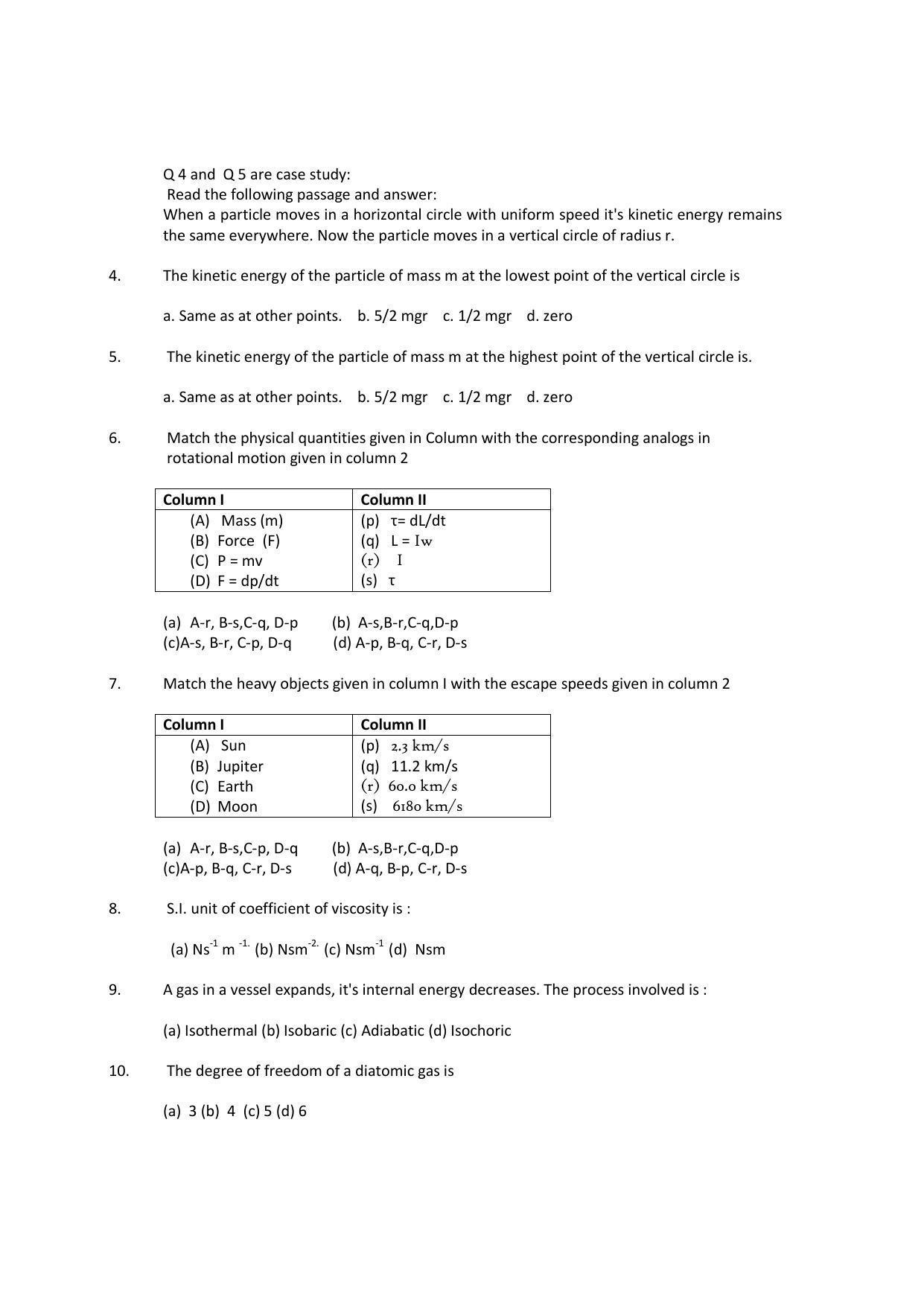 HP Board Class 11 Physics Model Paper - Page 2