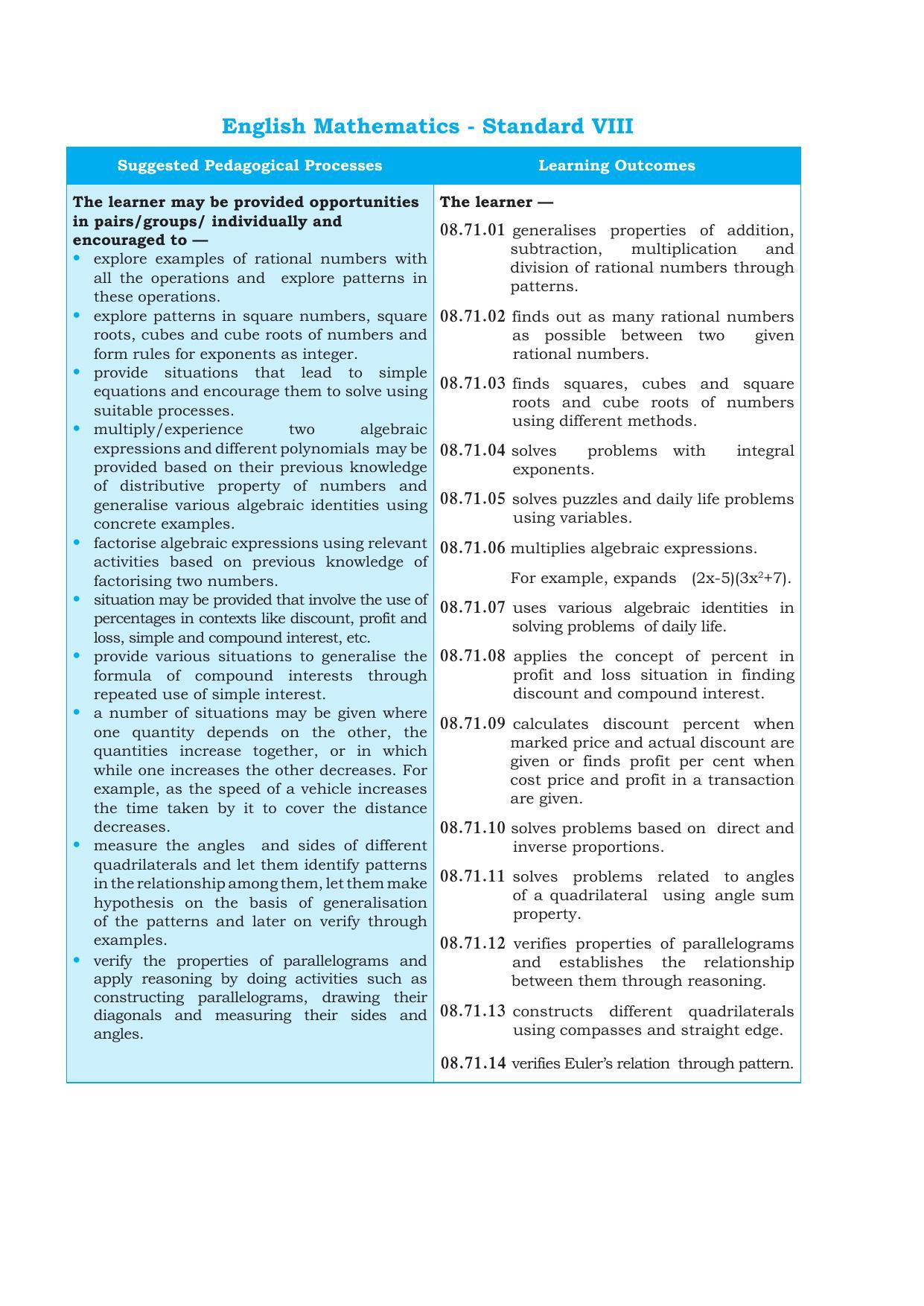 Maharashtra Board Class 8 Maths Textbook - Page 8
