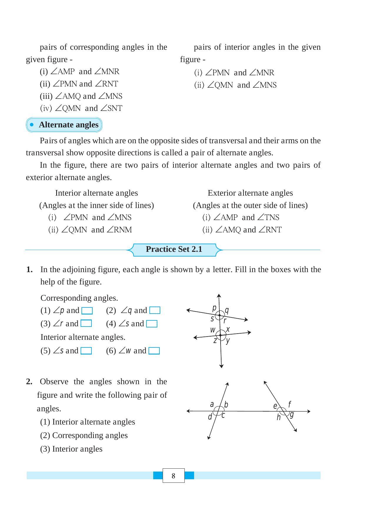 Maharashtra Board Class 8 Maths Textbook - Page 18