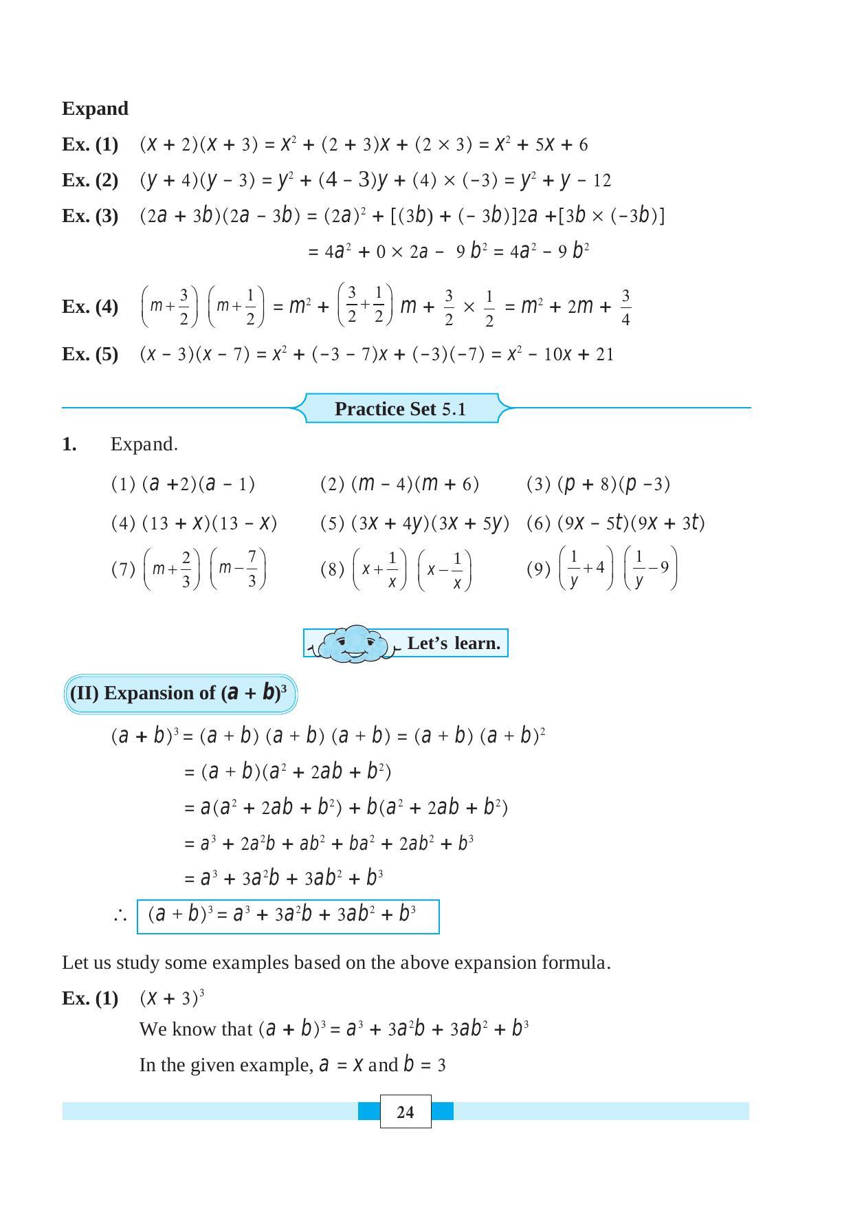 Maharashtra Board Class 8 Maths Textbook - Page 34