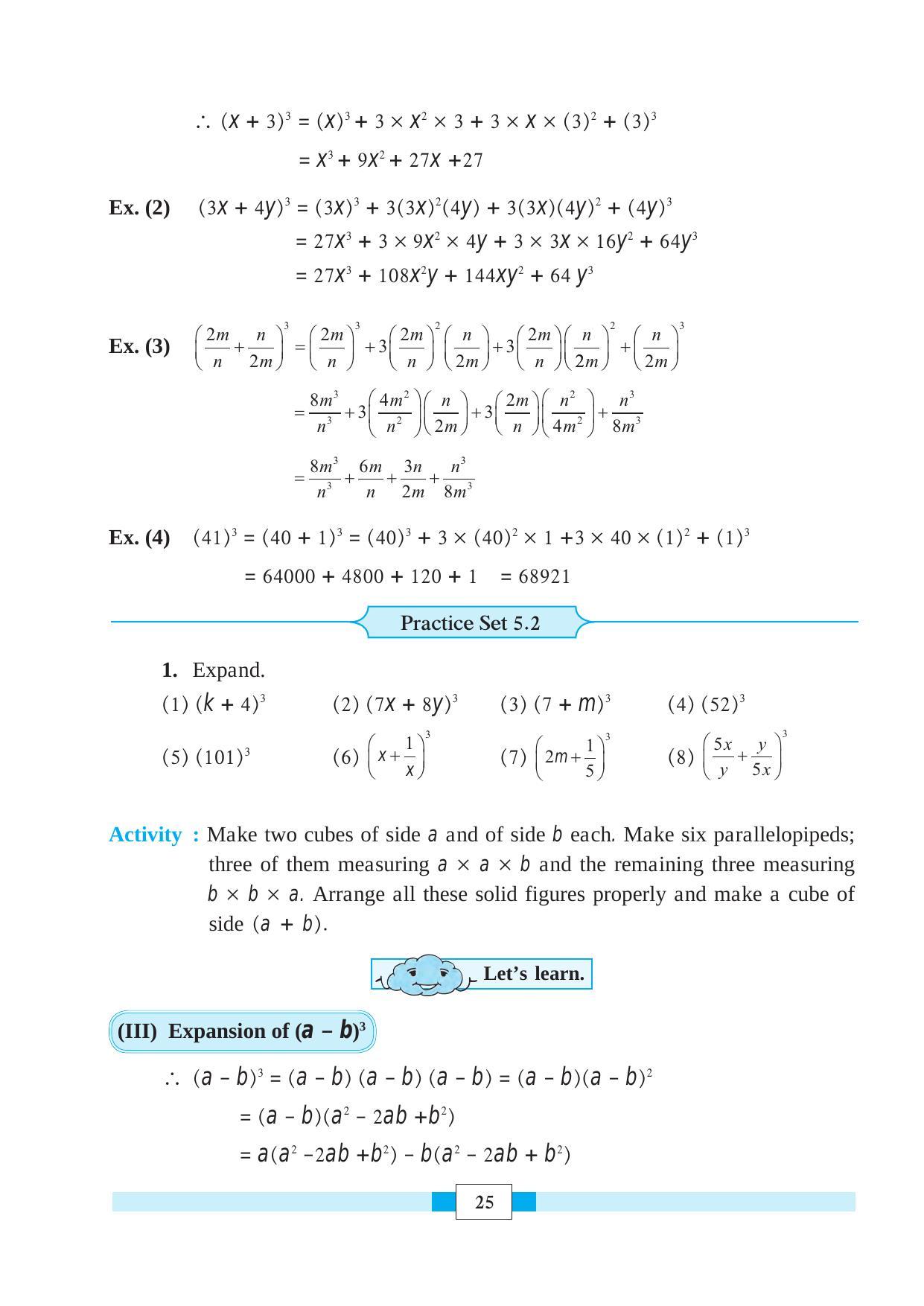Maharashtra Board Class 8 Maths Textbook - Page 35