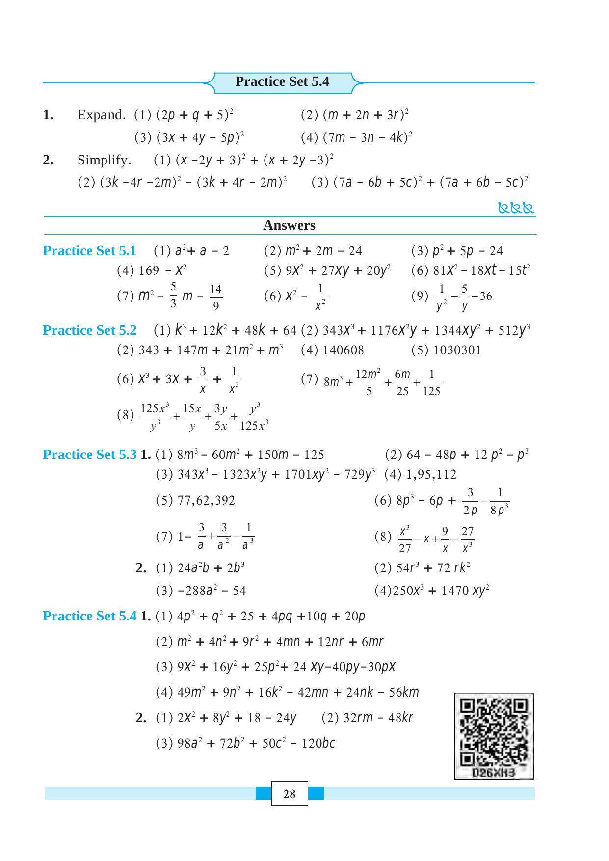 Maharashtra board class 8 maths textbook indcareer docs