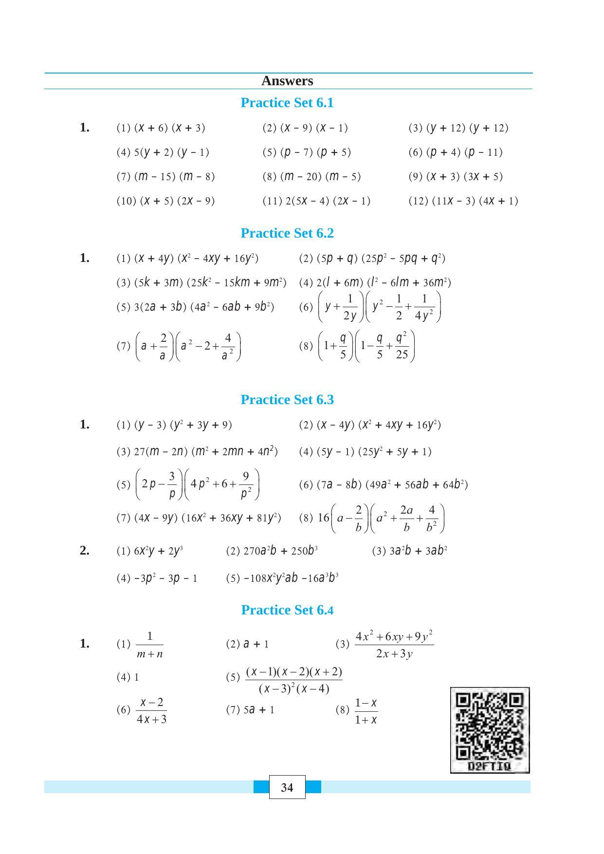 Maharashtra Board Class 8 Maths Textbook - Page 44