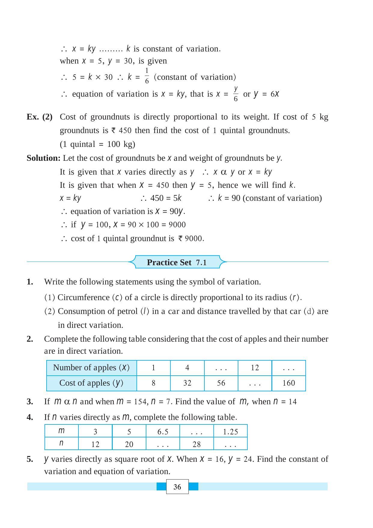 Maharashtra Board Class 8 Maths Textbook - Page 46