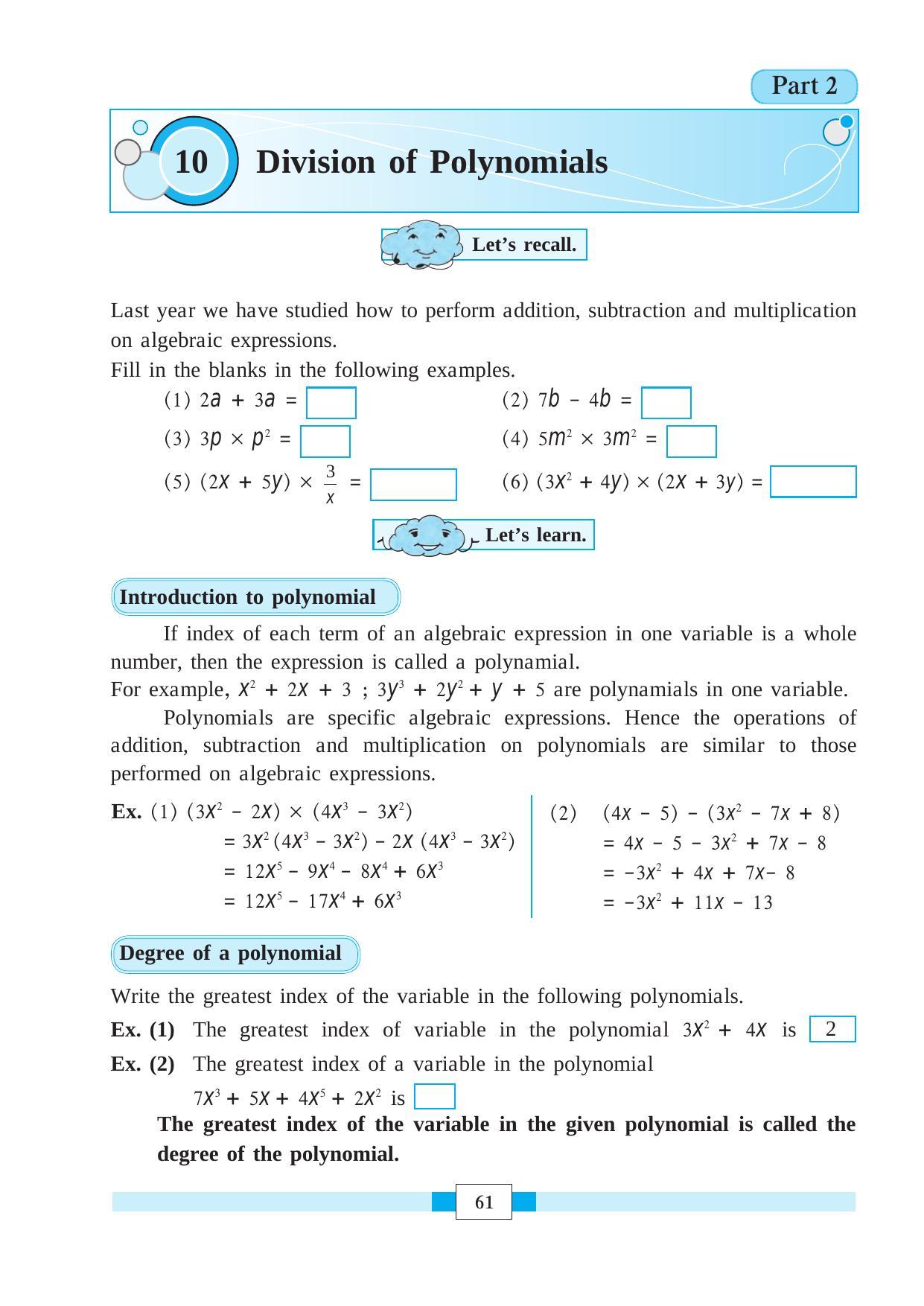 Maharashtra Board Class 8 Maths Textbook - Page 71