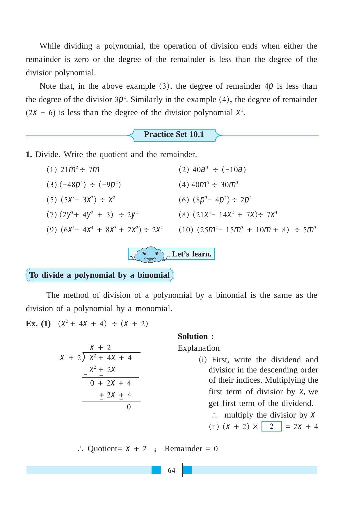 Maharashtra Board Class 8 Maths Textbook - Page 74