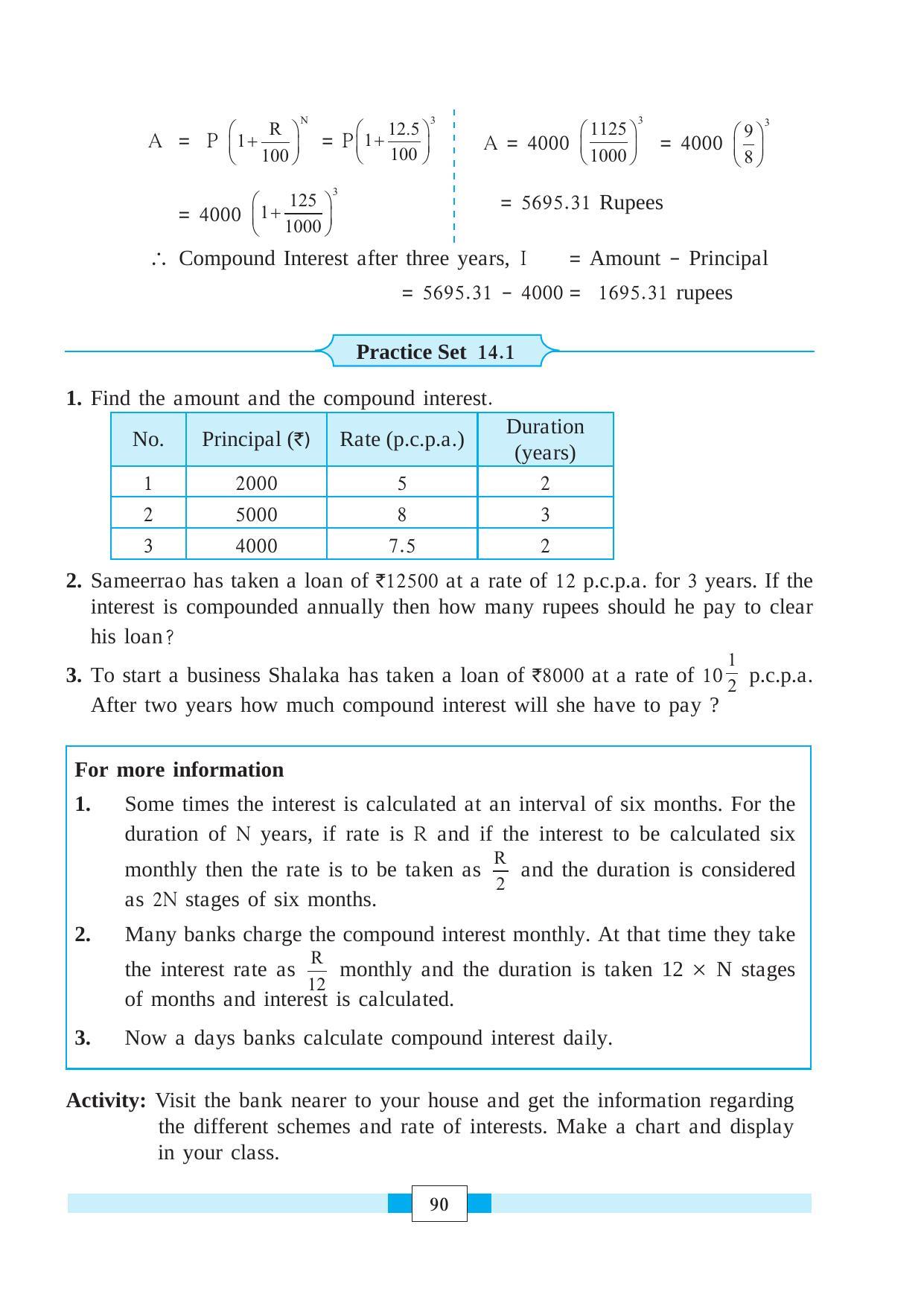 Maharashtra Board Class 8 Maths Textbook - Page 100