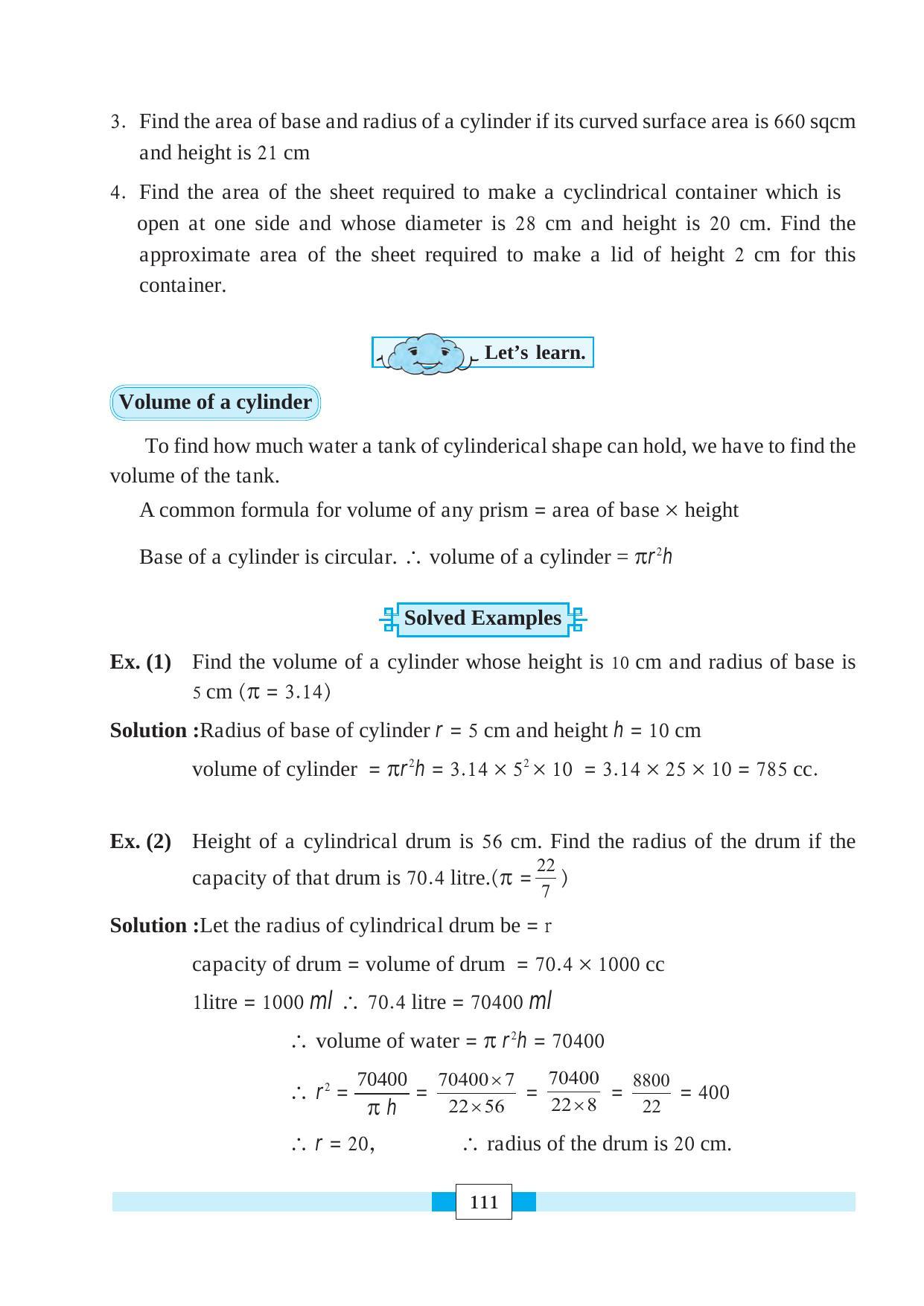 Maharashtra Board Class 8 Maths Textbook - Page 121