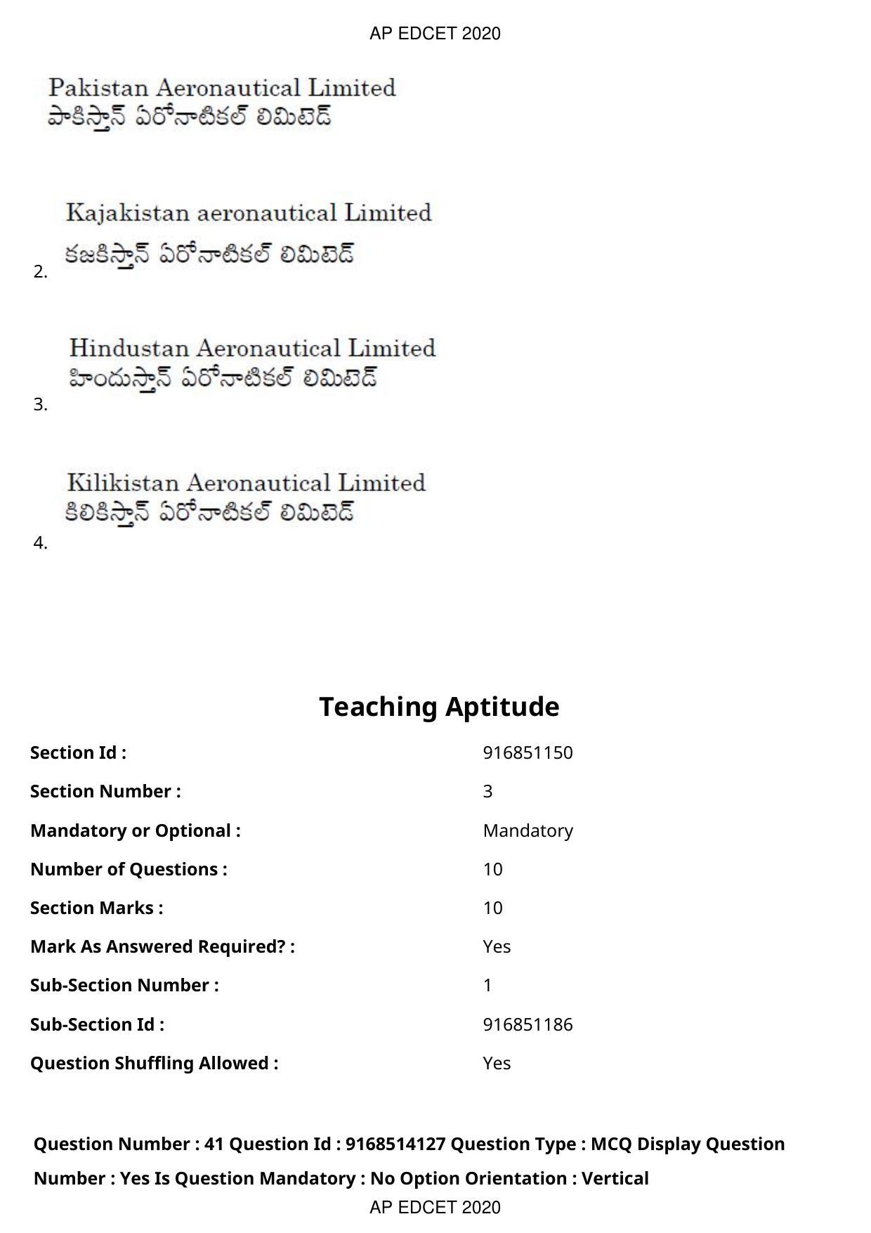 AP EDCET 2020 Biological Science Question Paper - Page 28