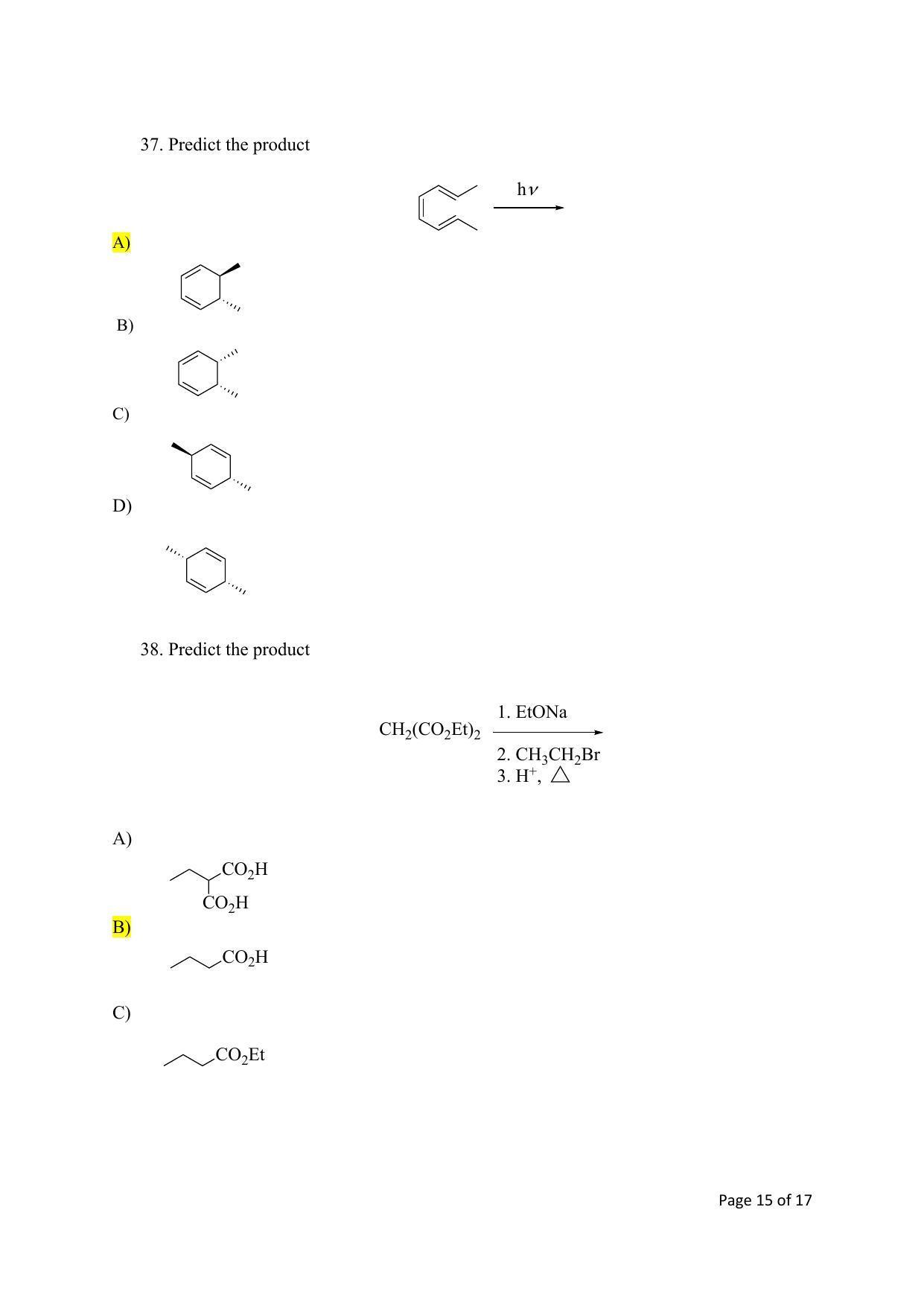 TIFR GS 2023 Chemistry Question Paper - Page 15