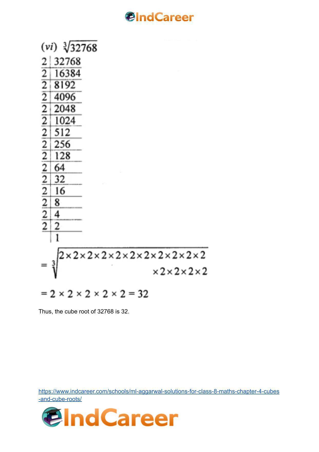 ML Aggarwal Solutions for Class 8 Maths Chapter 4- Cubes and Cube Roots - Page 25